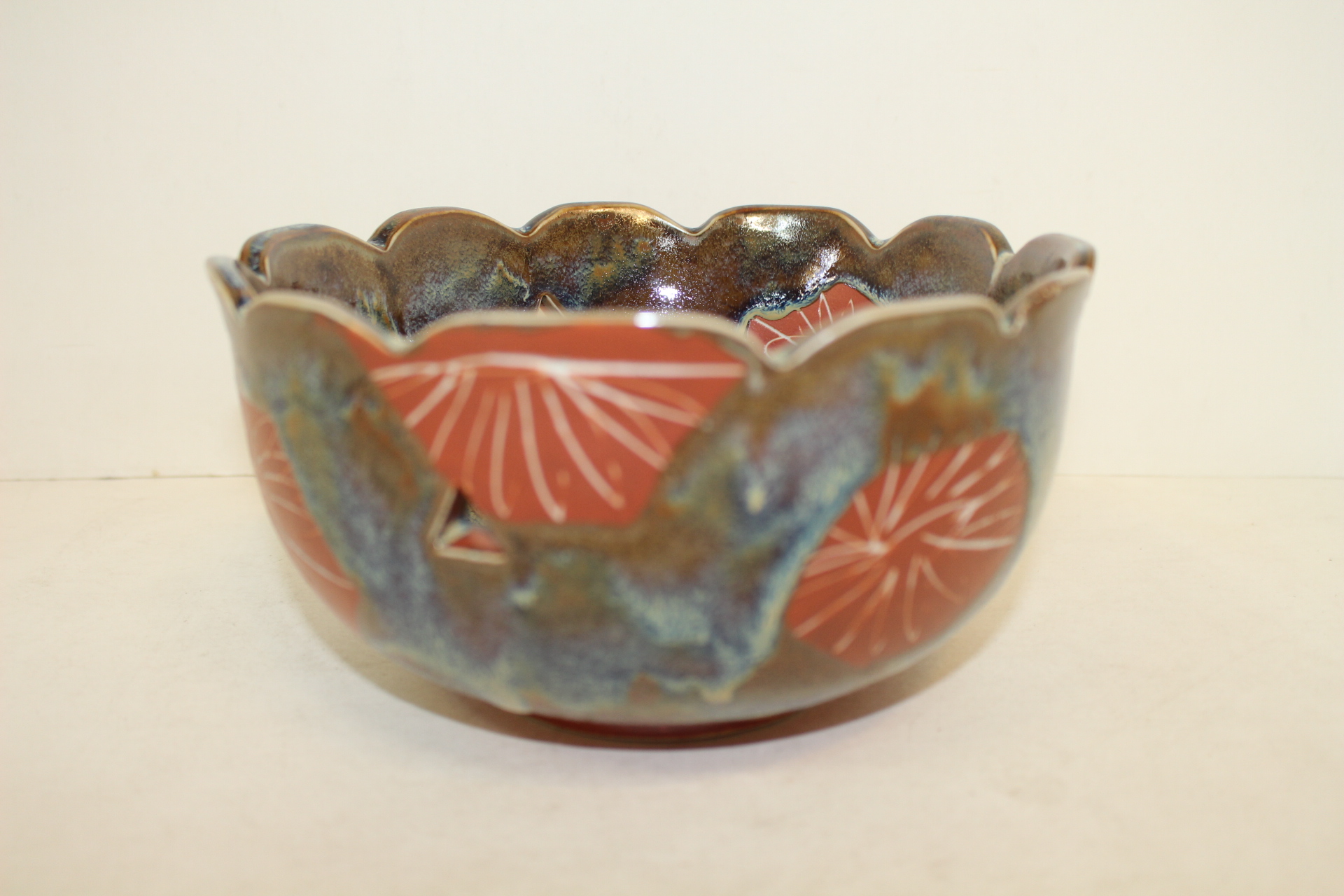 청자 진사화문 화형대완