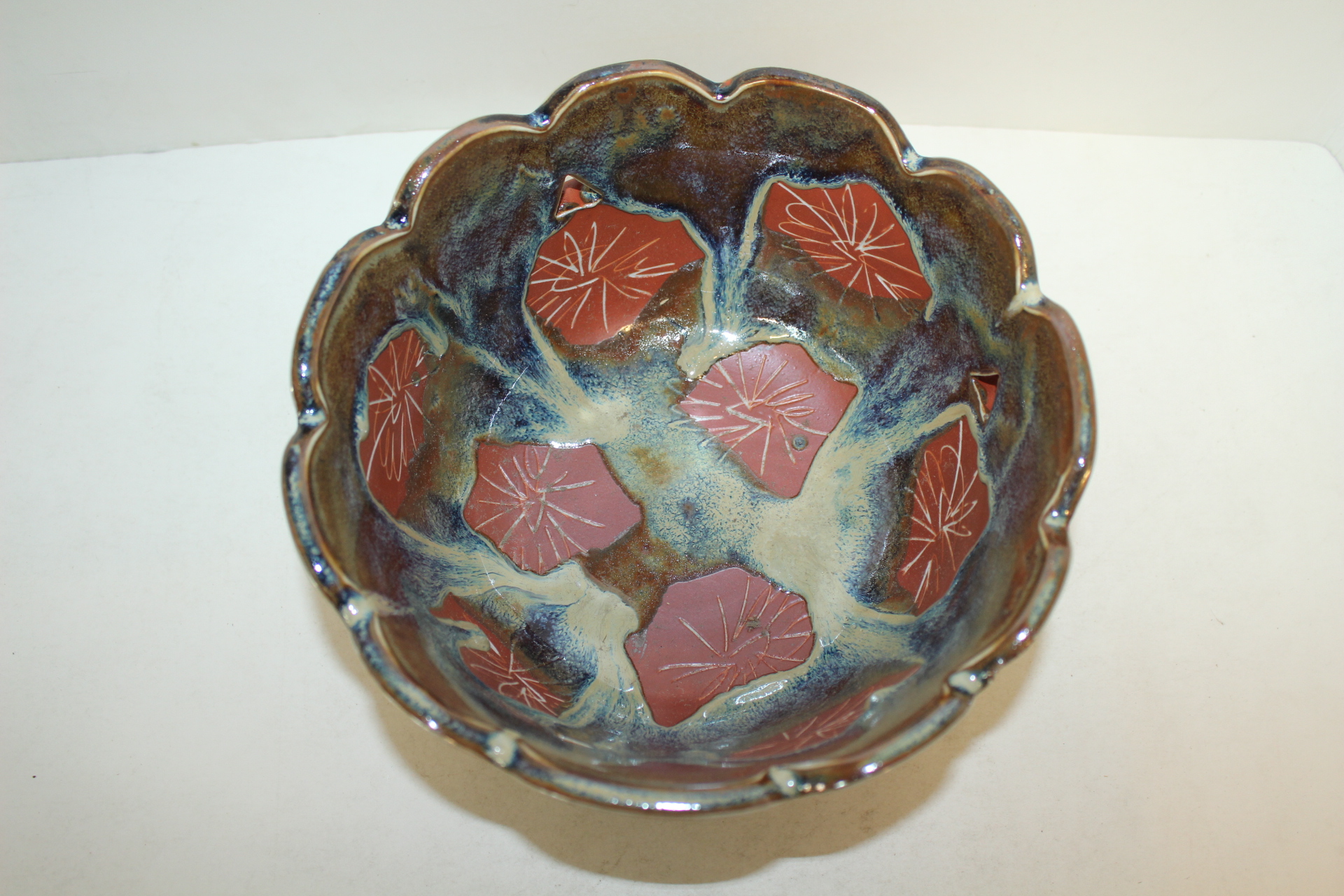 청자 진사화문 화형대완