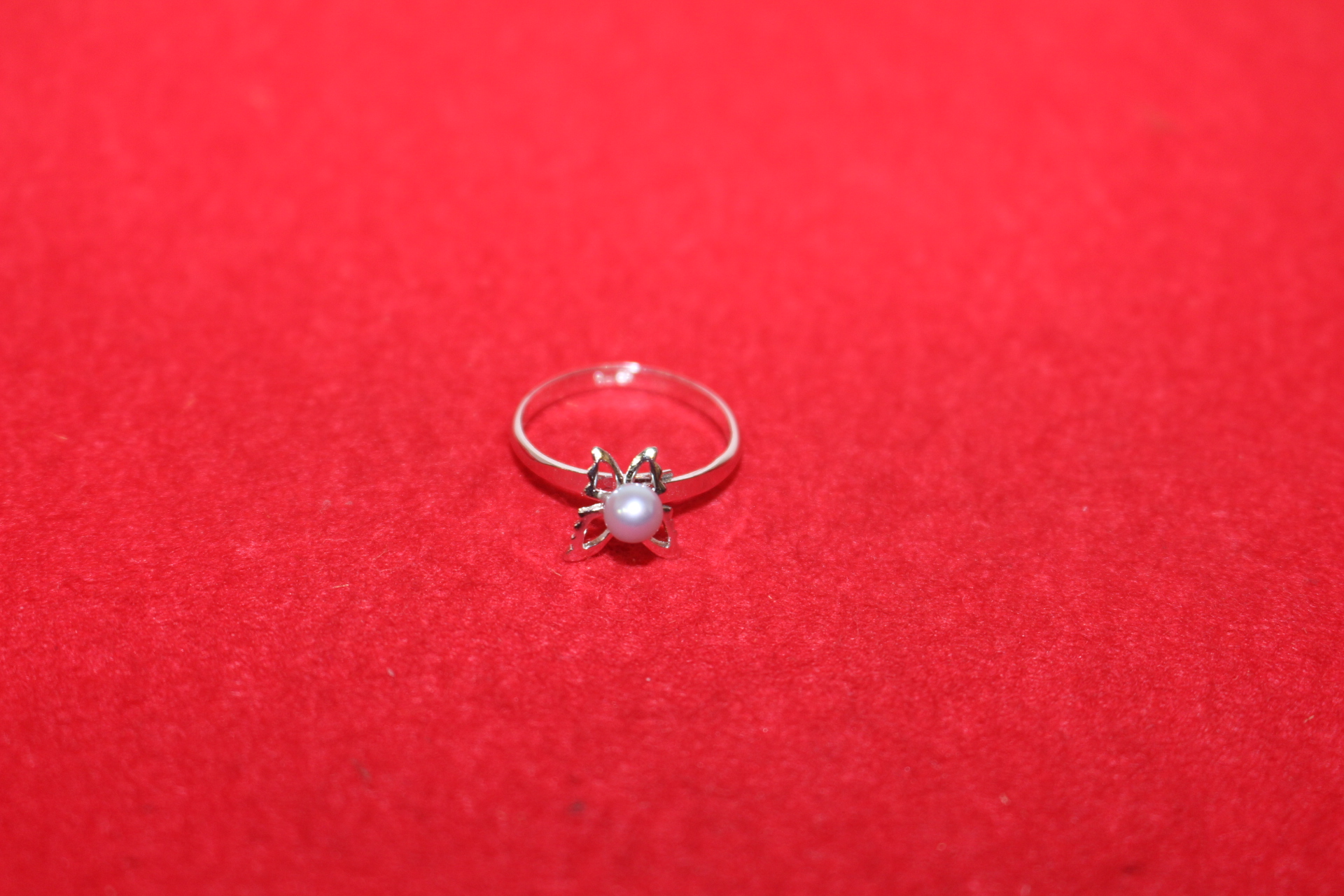 천연진주 순은 반지