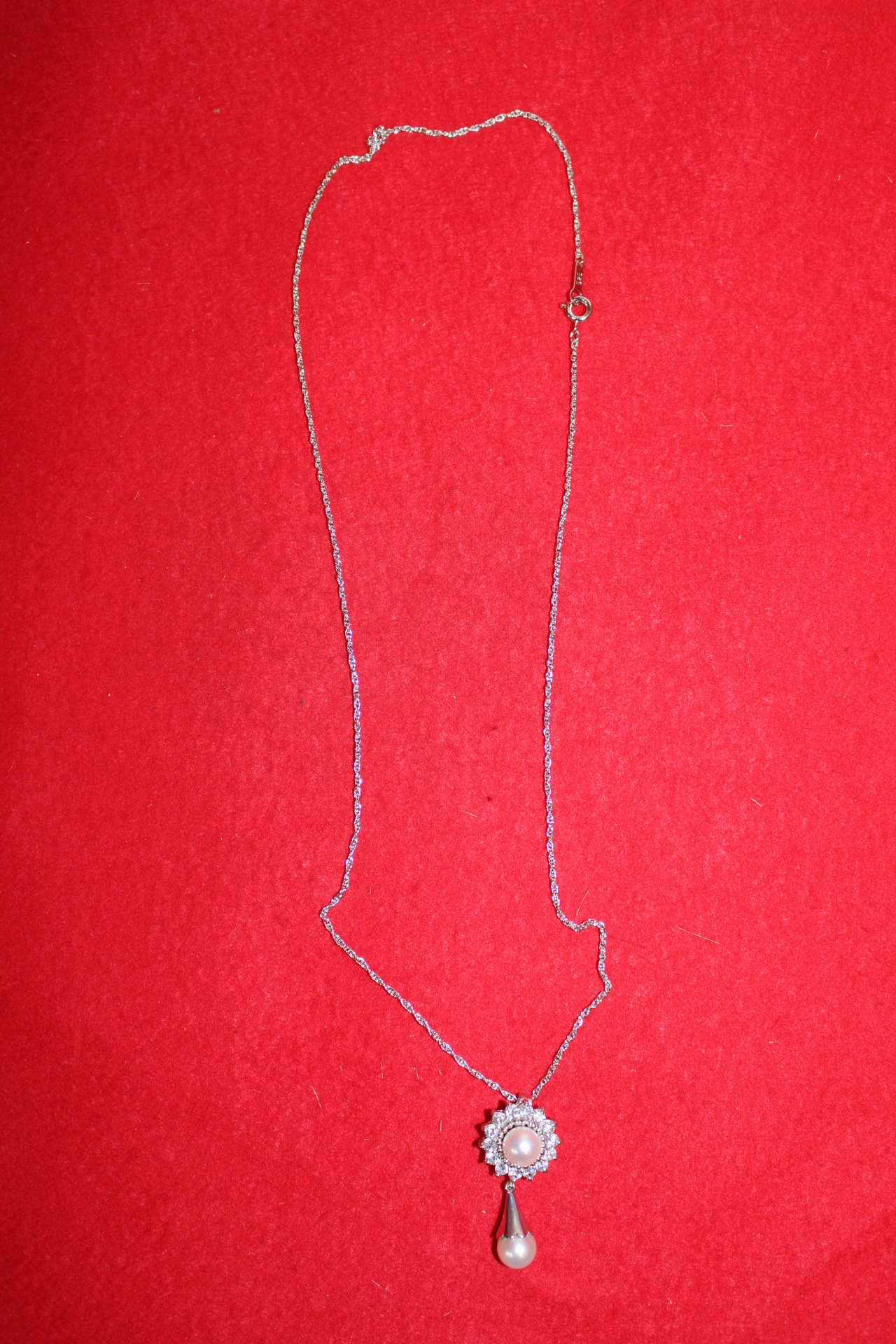 순은 925 천연진주 목걸이