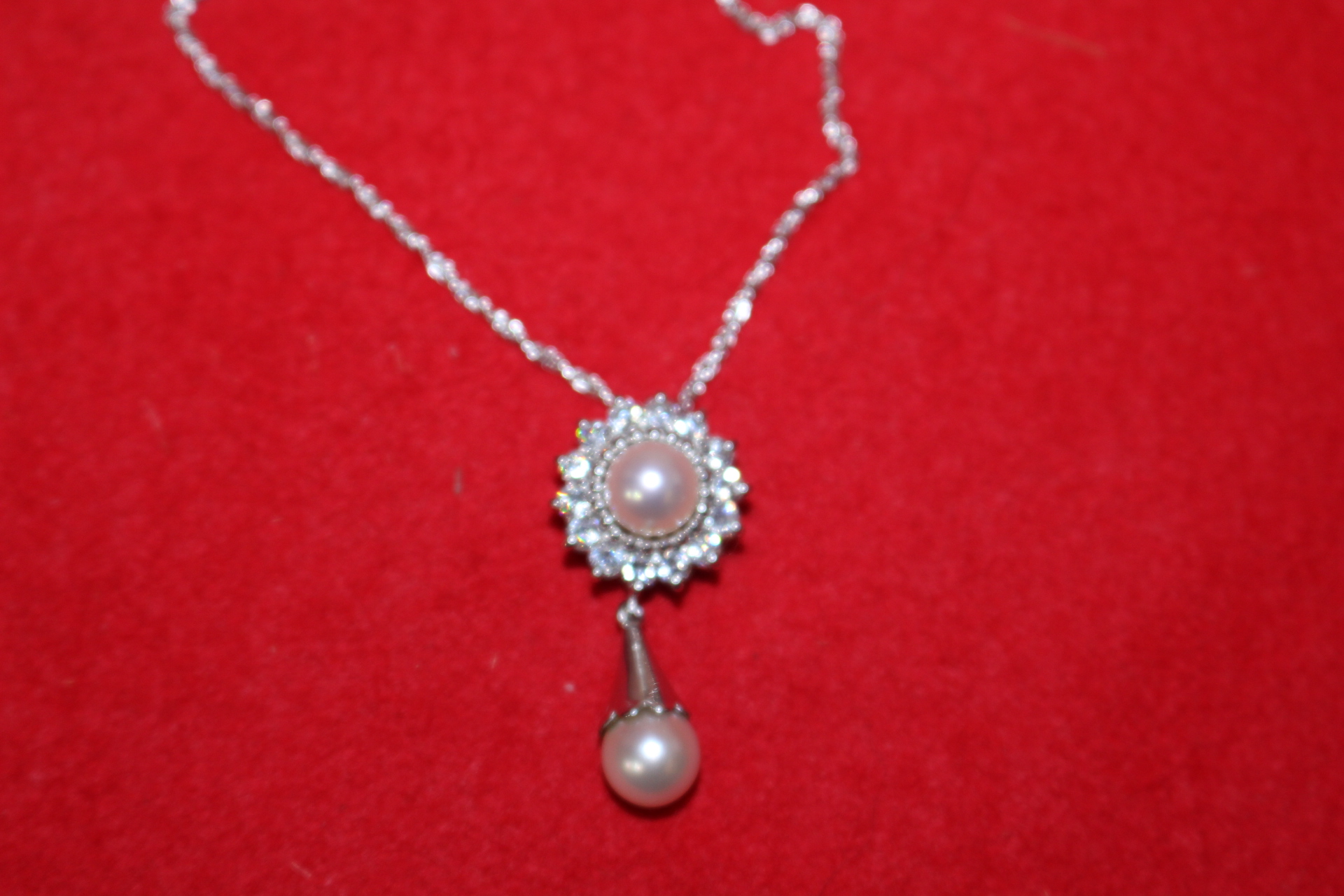 순은 925 천연진주 목걸이