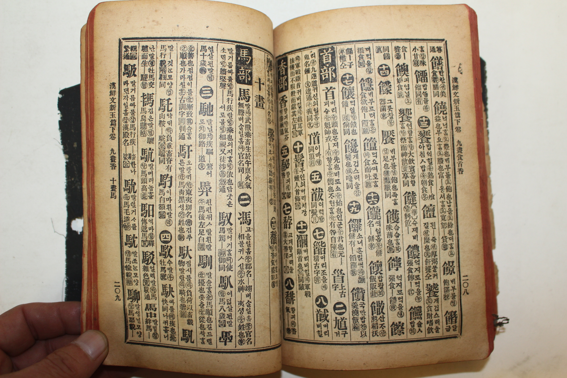 1913년 한선문신옥편(漢鮮文新玉篇) 상하 1책완질