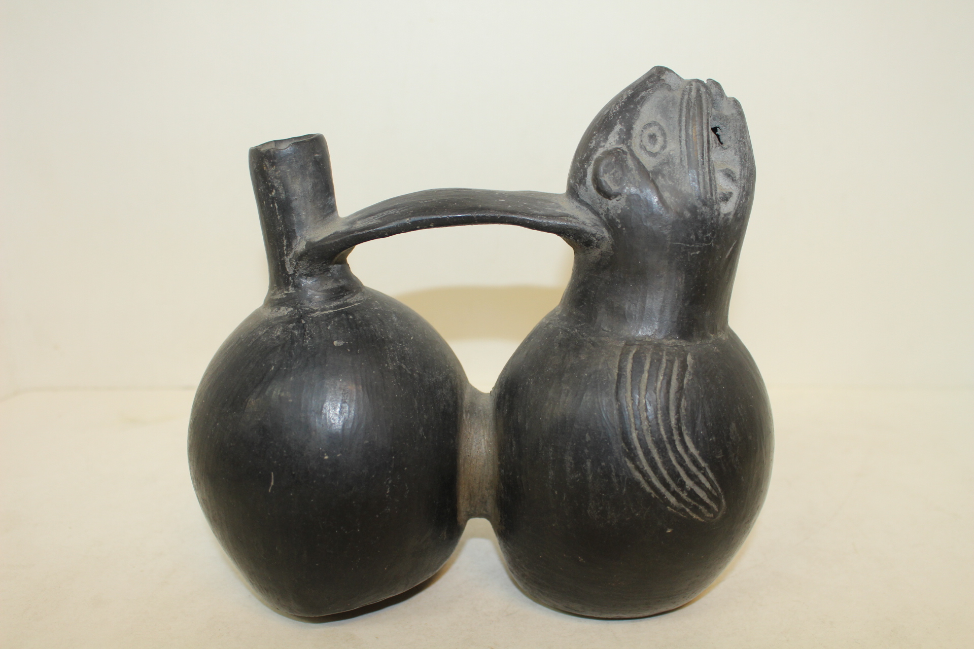 외국산골동-도기재질로된 다람쥐 정병