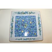 이마리 청화백자화문 사각대완