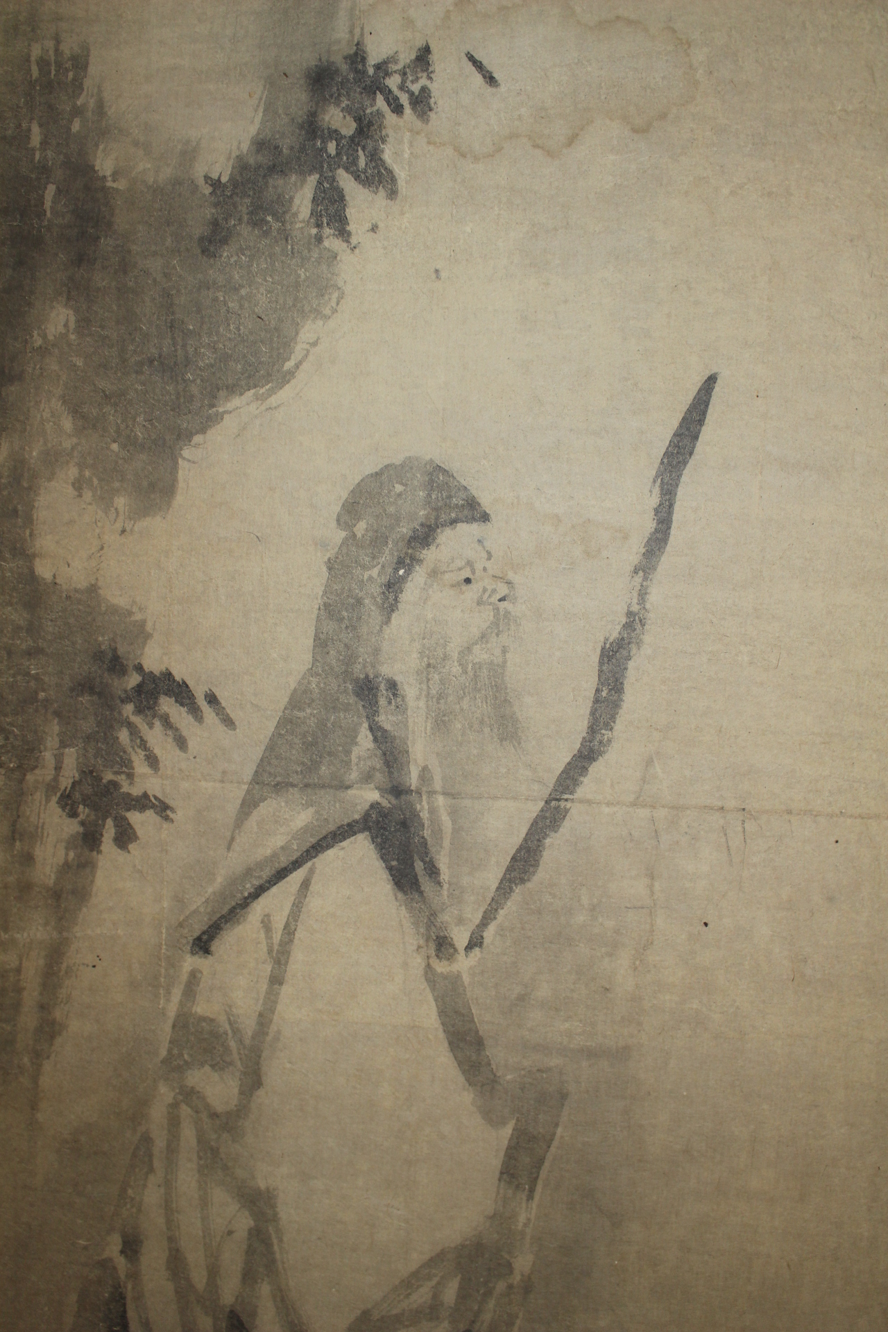 에도시기 종이에 수묵고사화도 6폭병풍 (추가사진)