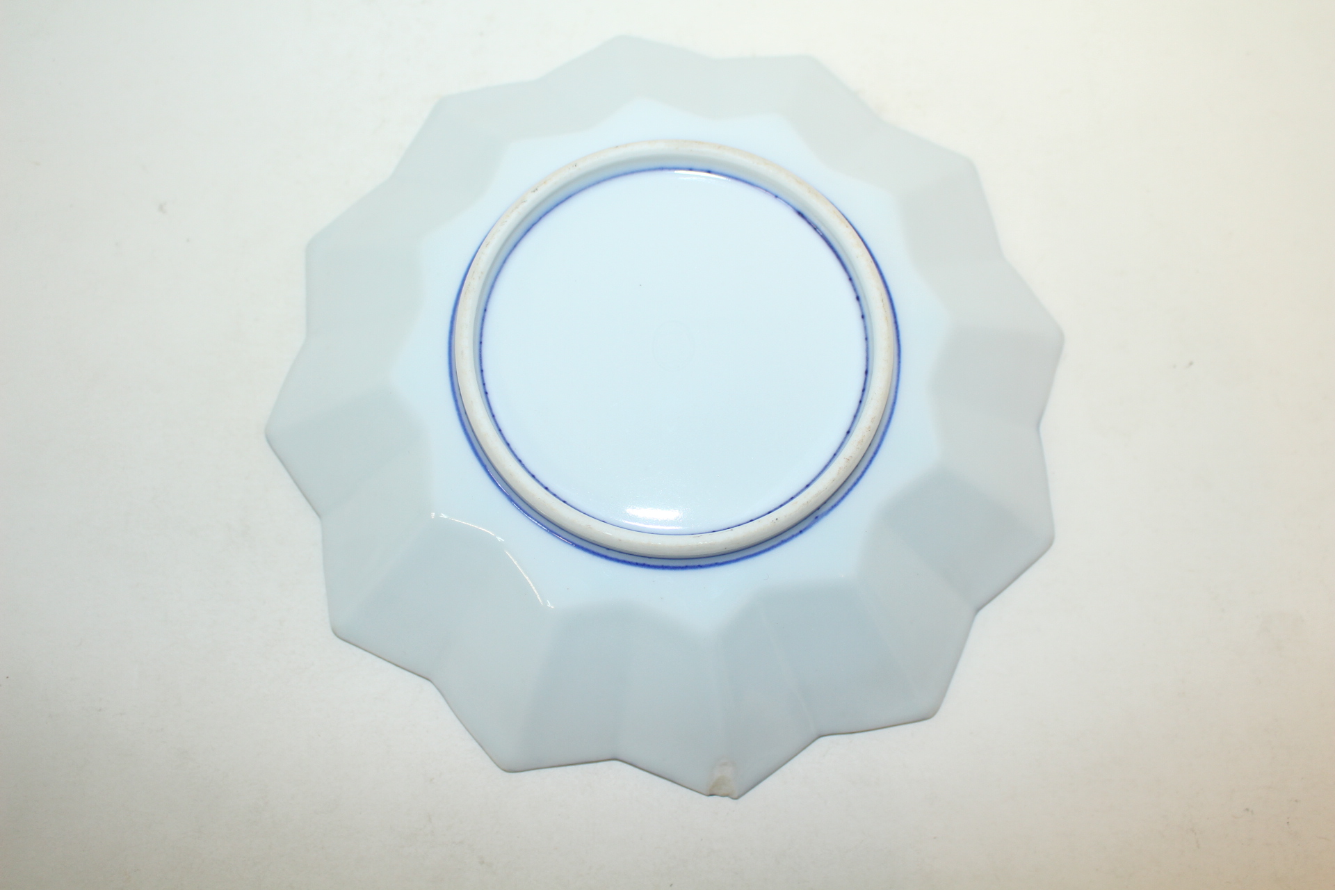 이마리 청화백자 등대문 화형완