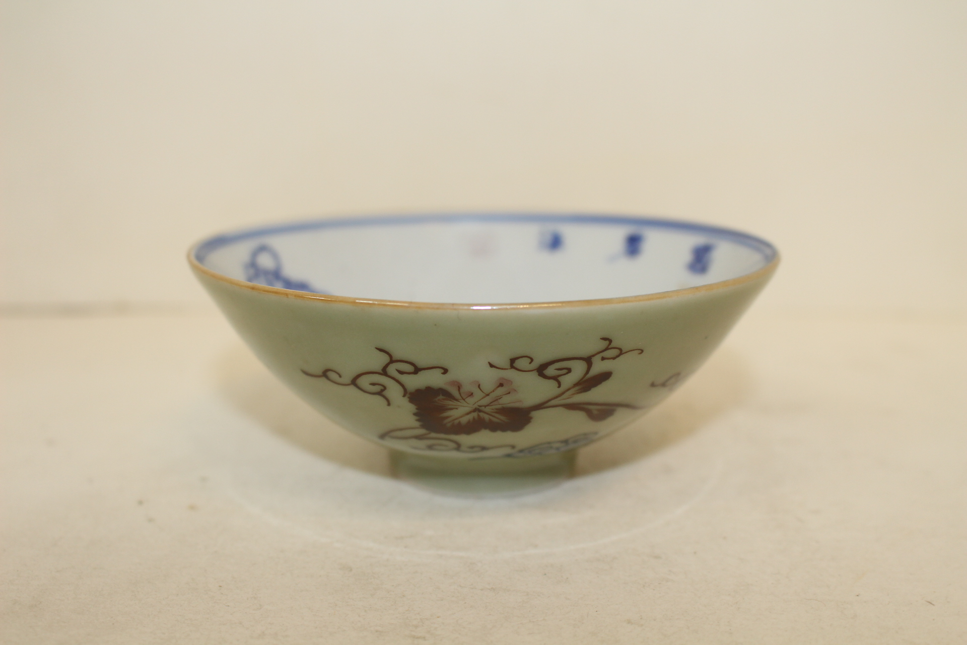 연대가좋은 청화백자 버드나무오리문 자완