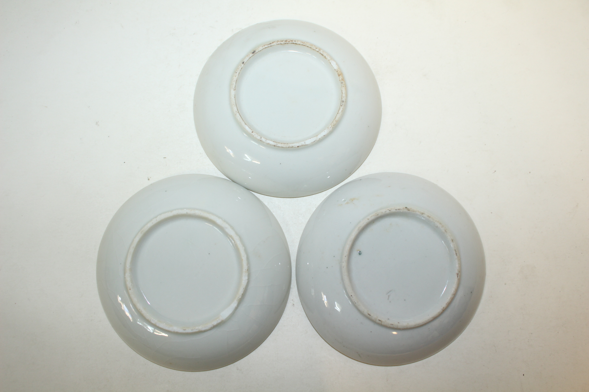 외사기 청화백자화문완 3점