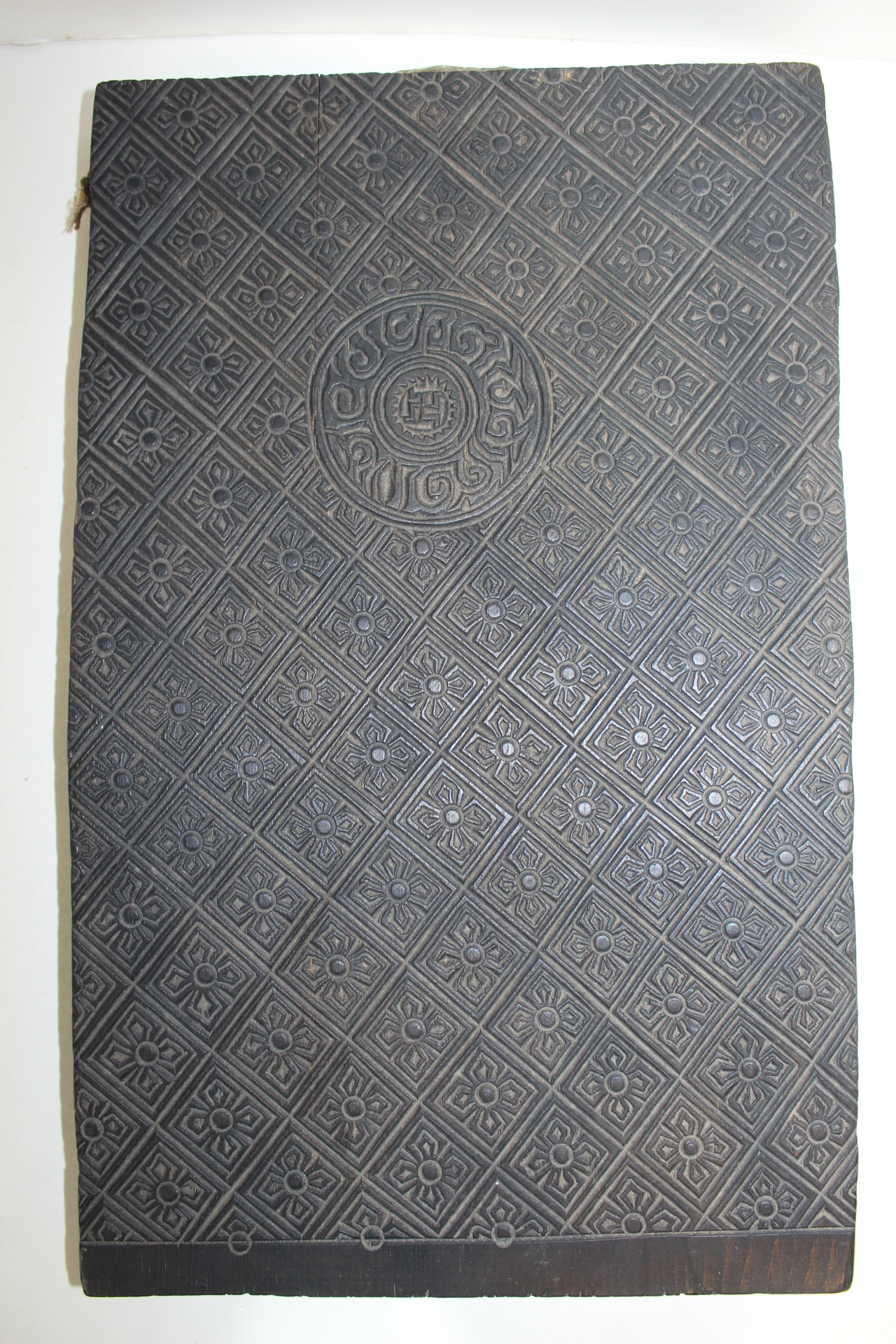 명품-조선시대 나무로된 책의 표지를 찍는 만자문 능화판