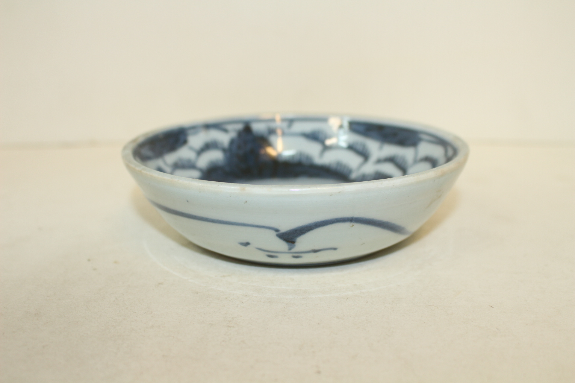 연대가좋은 고이마리 청화백자화문 완