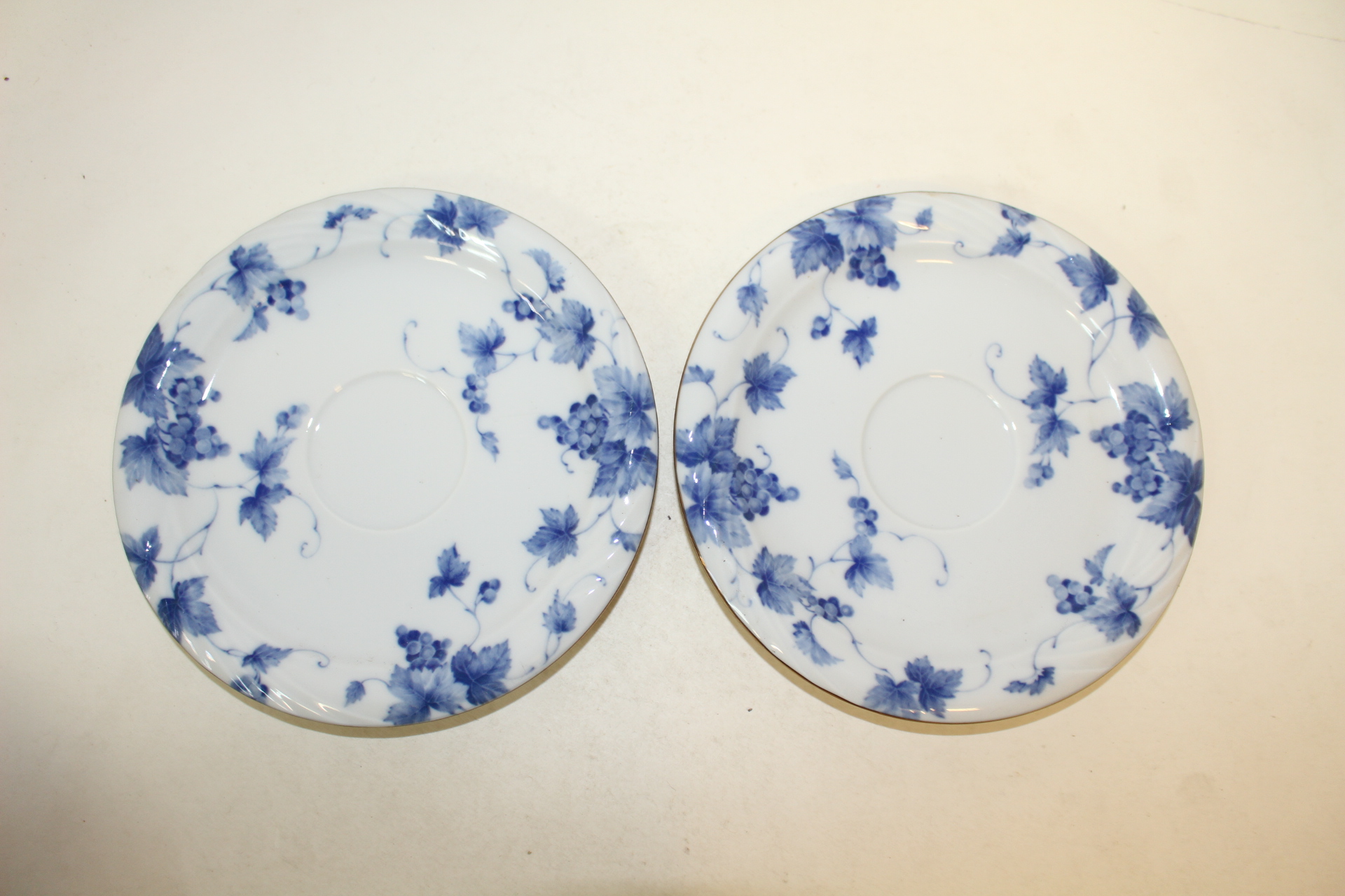 아담과 이브 청화백자화문완 2점