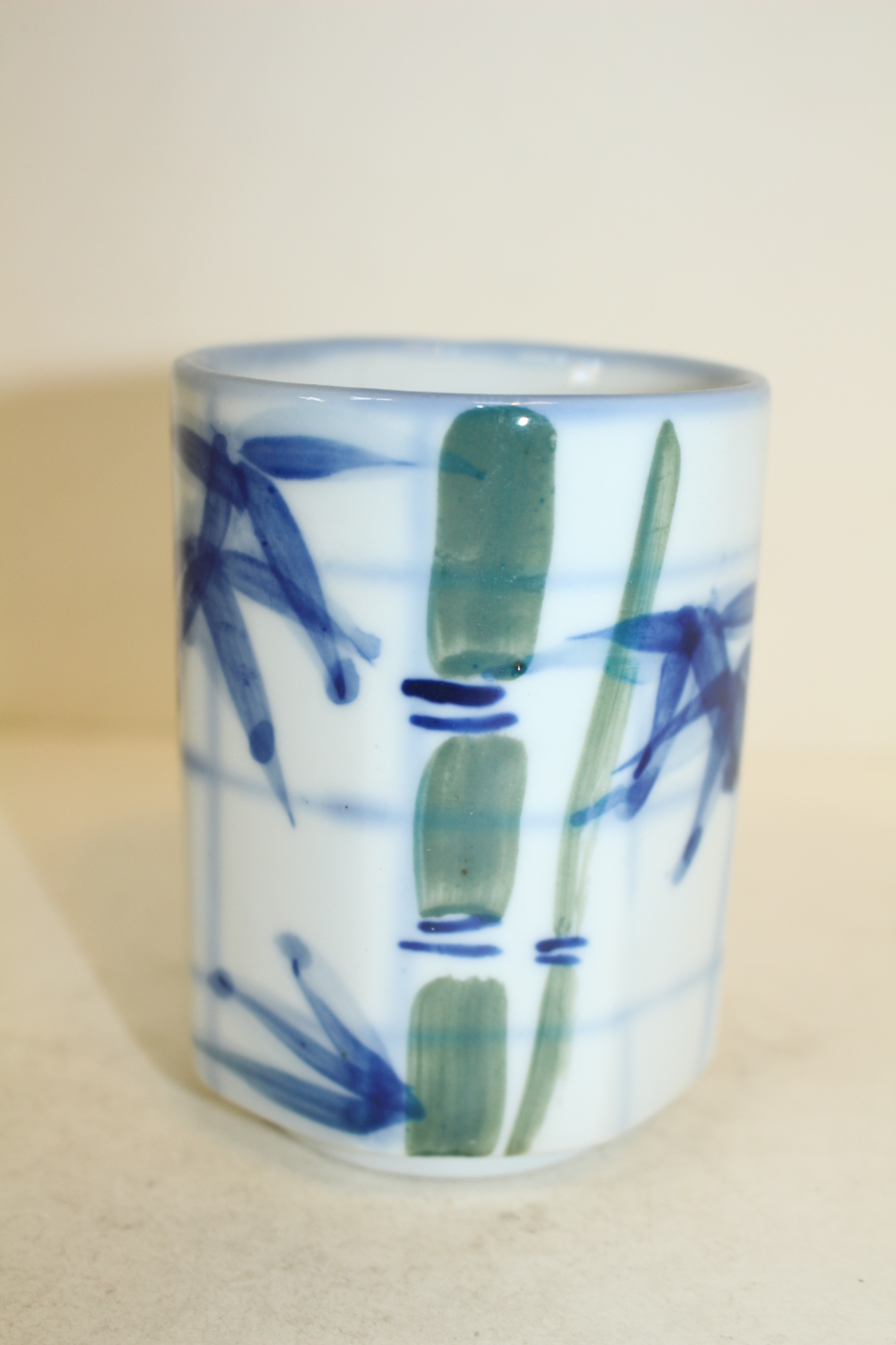 청화백자 죽문잔