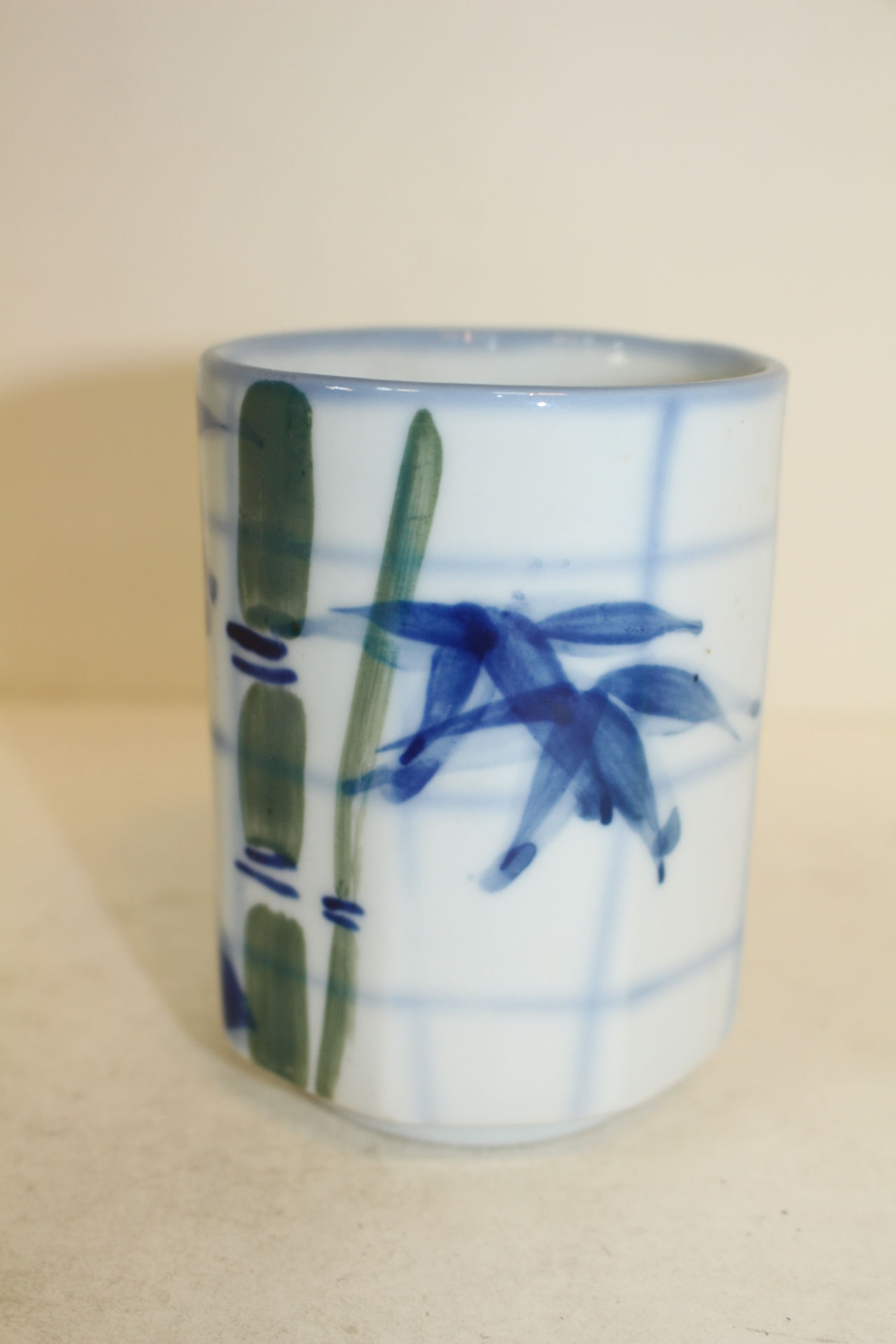 청화백자 죽문잔