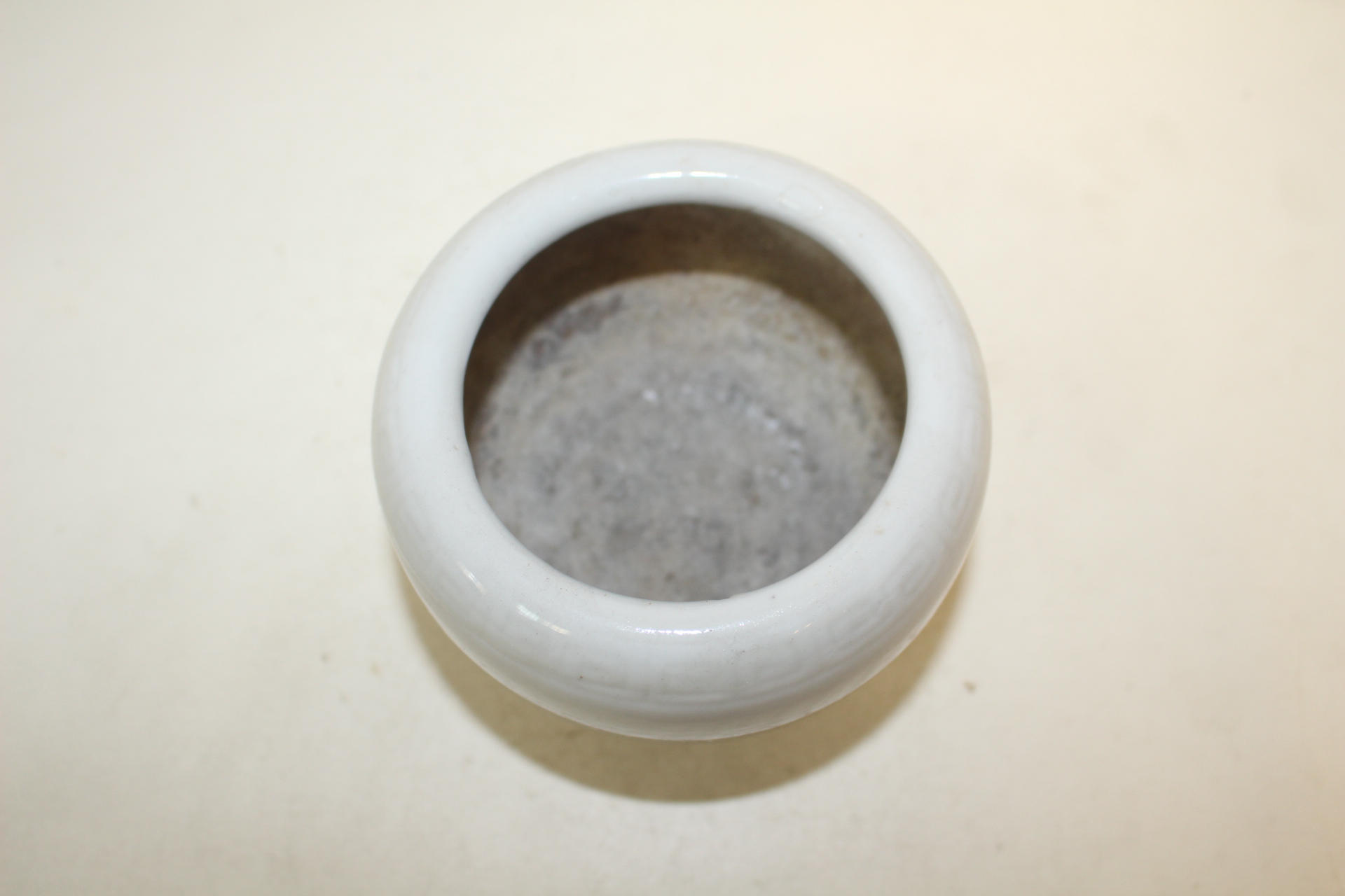 외사기 순백자 향완