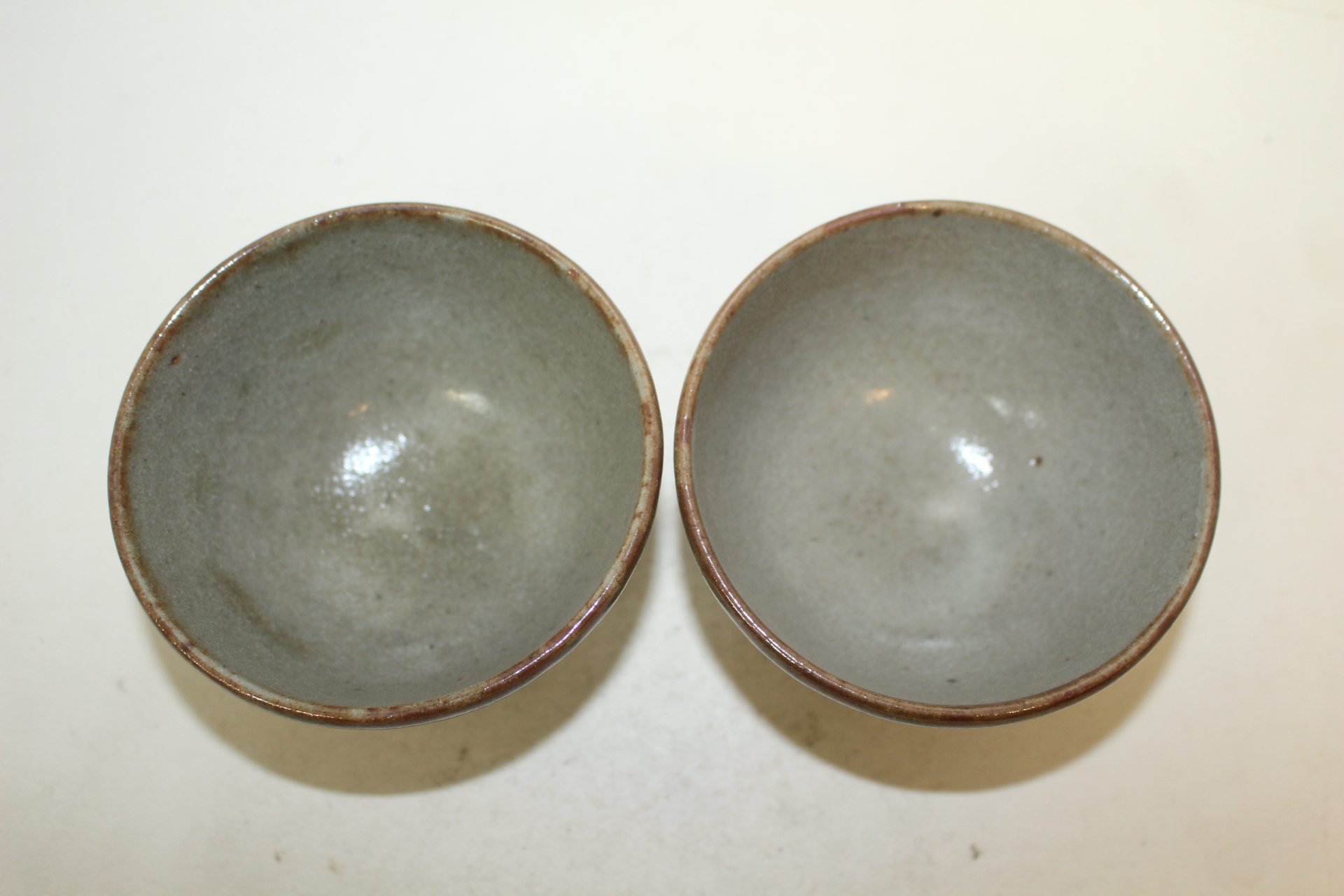 철화청자 잔 2점