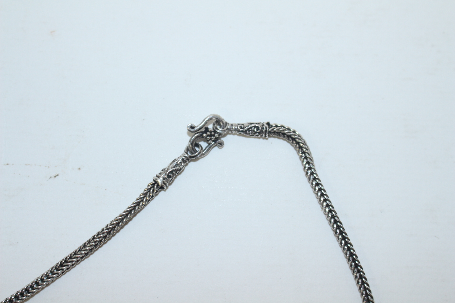 외국산 세공이 아주정밀한 순은 목걸이 33그람