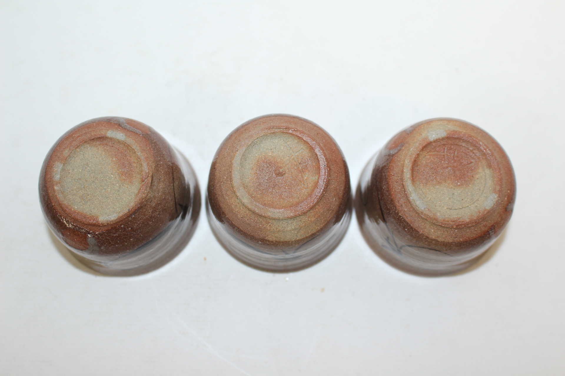 연대가좋은 철화화문청자 잔 3점