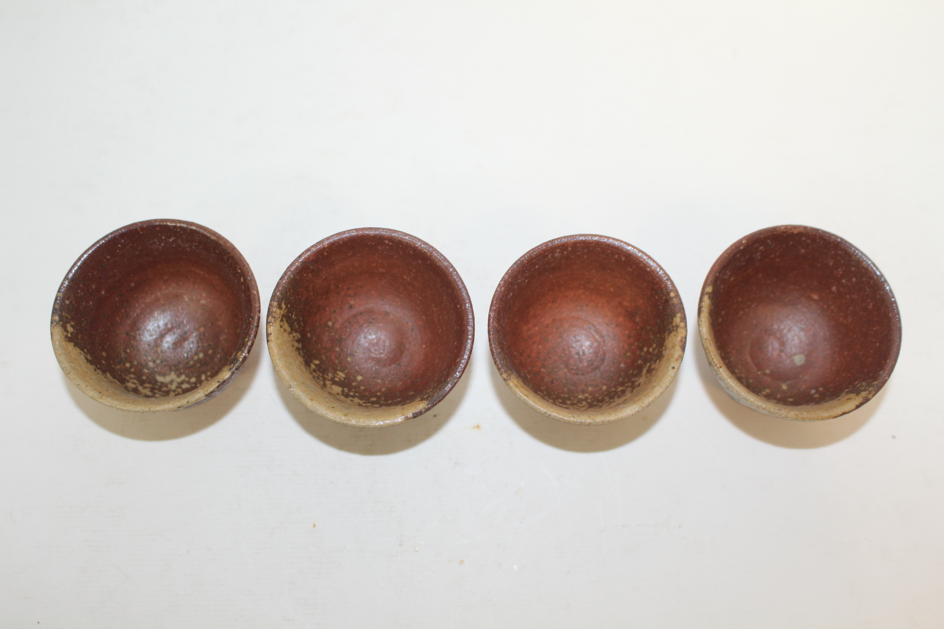 시가라끼 청자 잔 4점