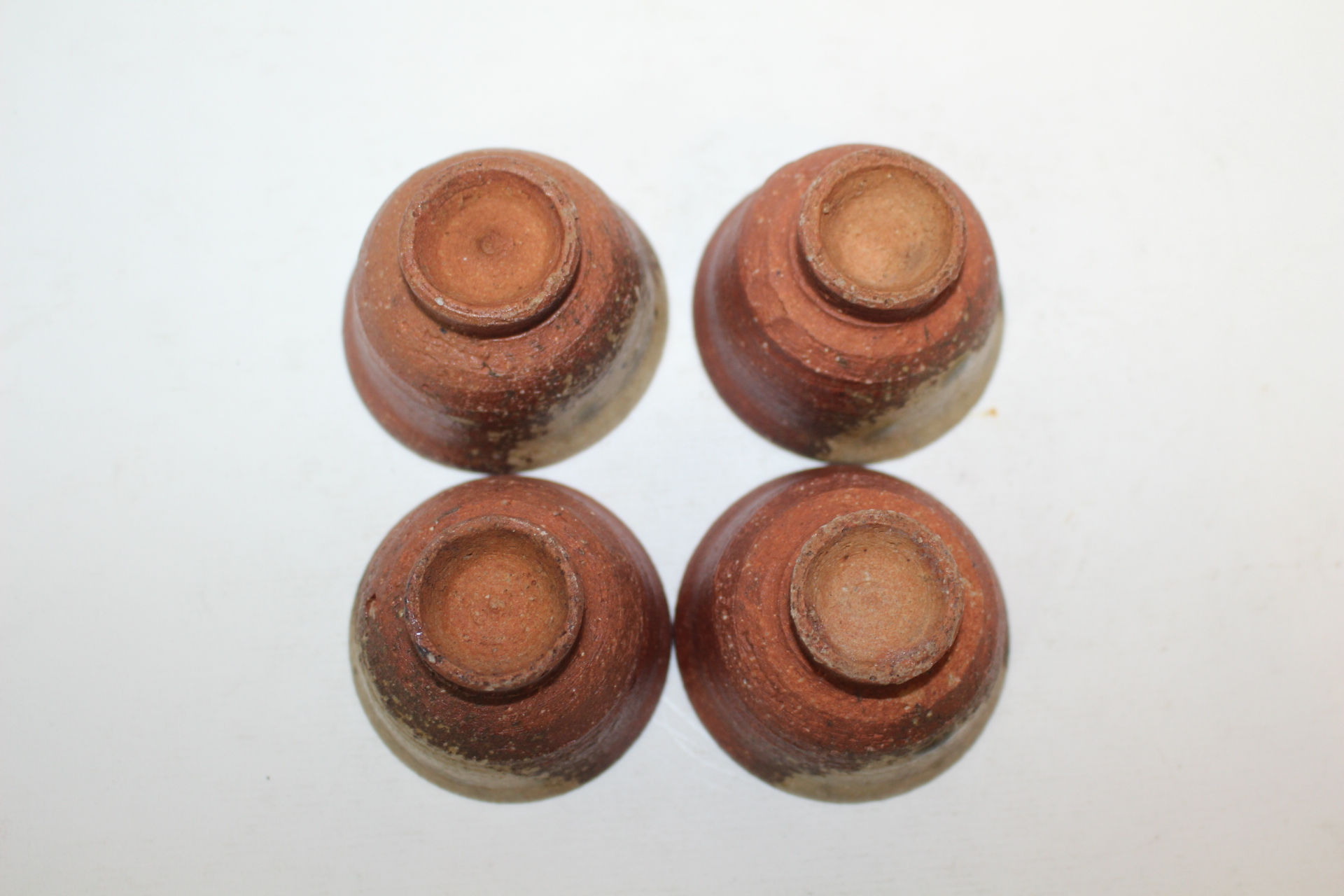 시가라끼 청자 잔 4점