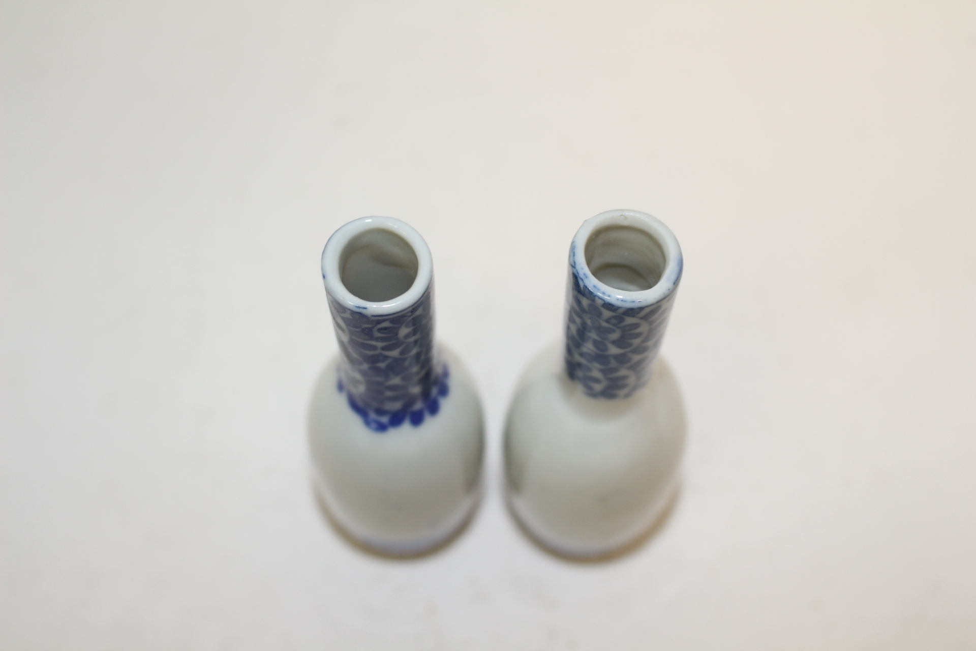 연대가좋은 청화백자 화문소호 2점