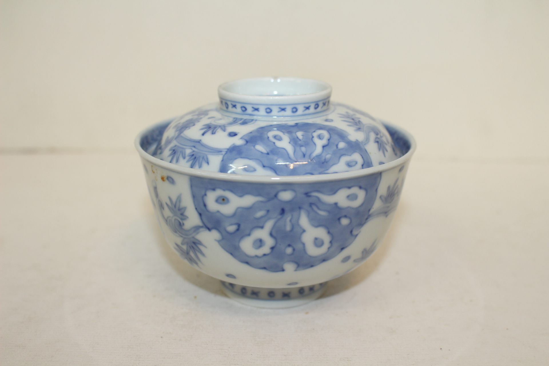 연대가좋은 고이마리 청화백자추상화문 개완