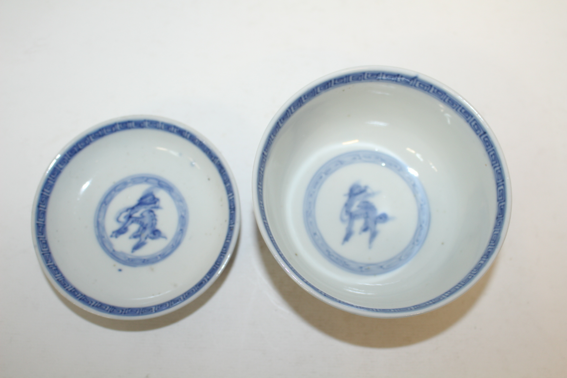 연대가좋은 고이마리 청화백자추상화문 개완