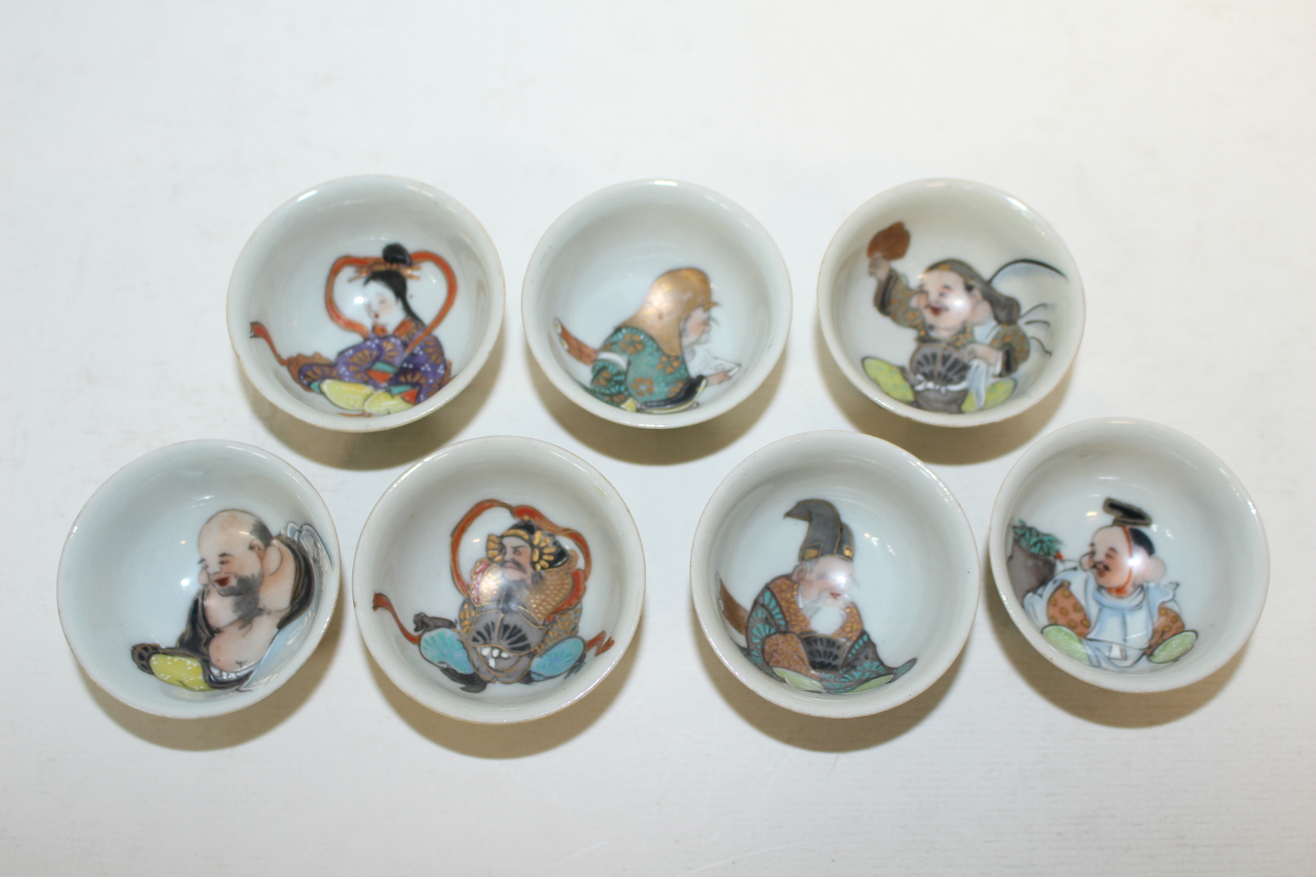 연대가좋은 구다니 철화금채복신문잔 7점