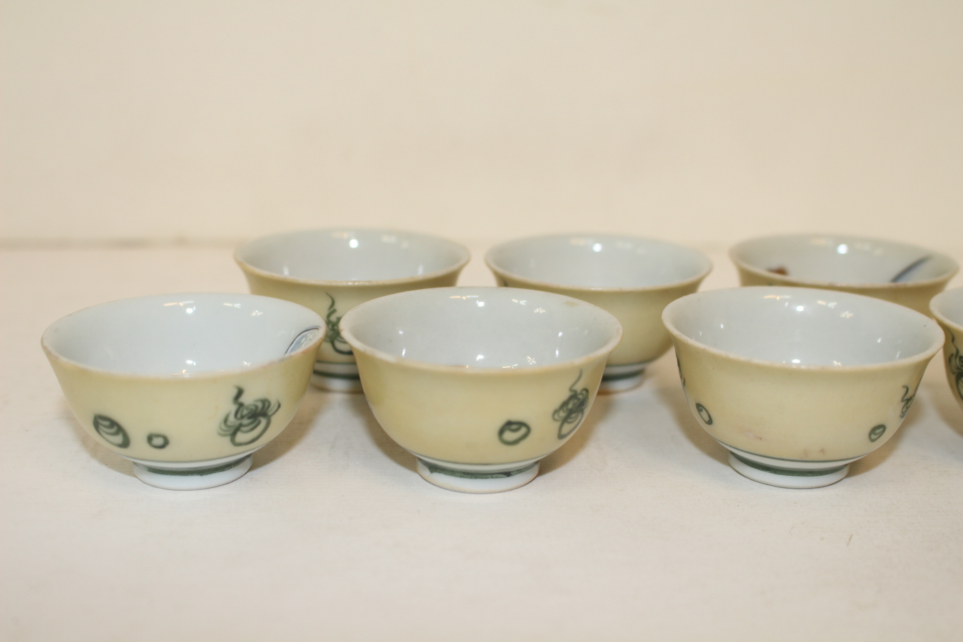 연대가좋은 구다니 철화금채복신문잔 7점