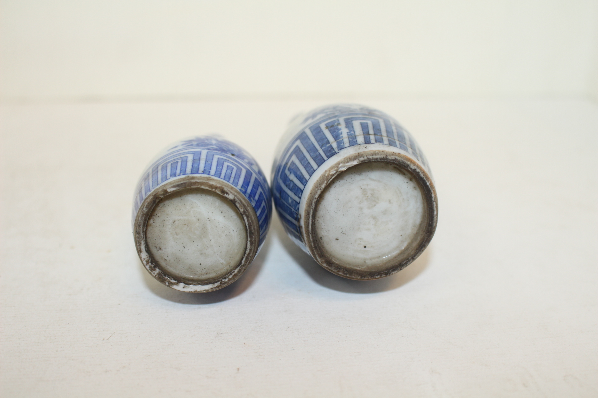 연대가좋은 청화백자노송문 소 주병 2점