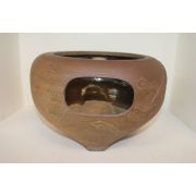 시가라끼 청자 양각비익조문 화로