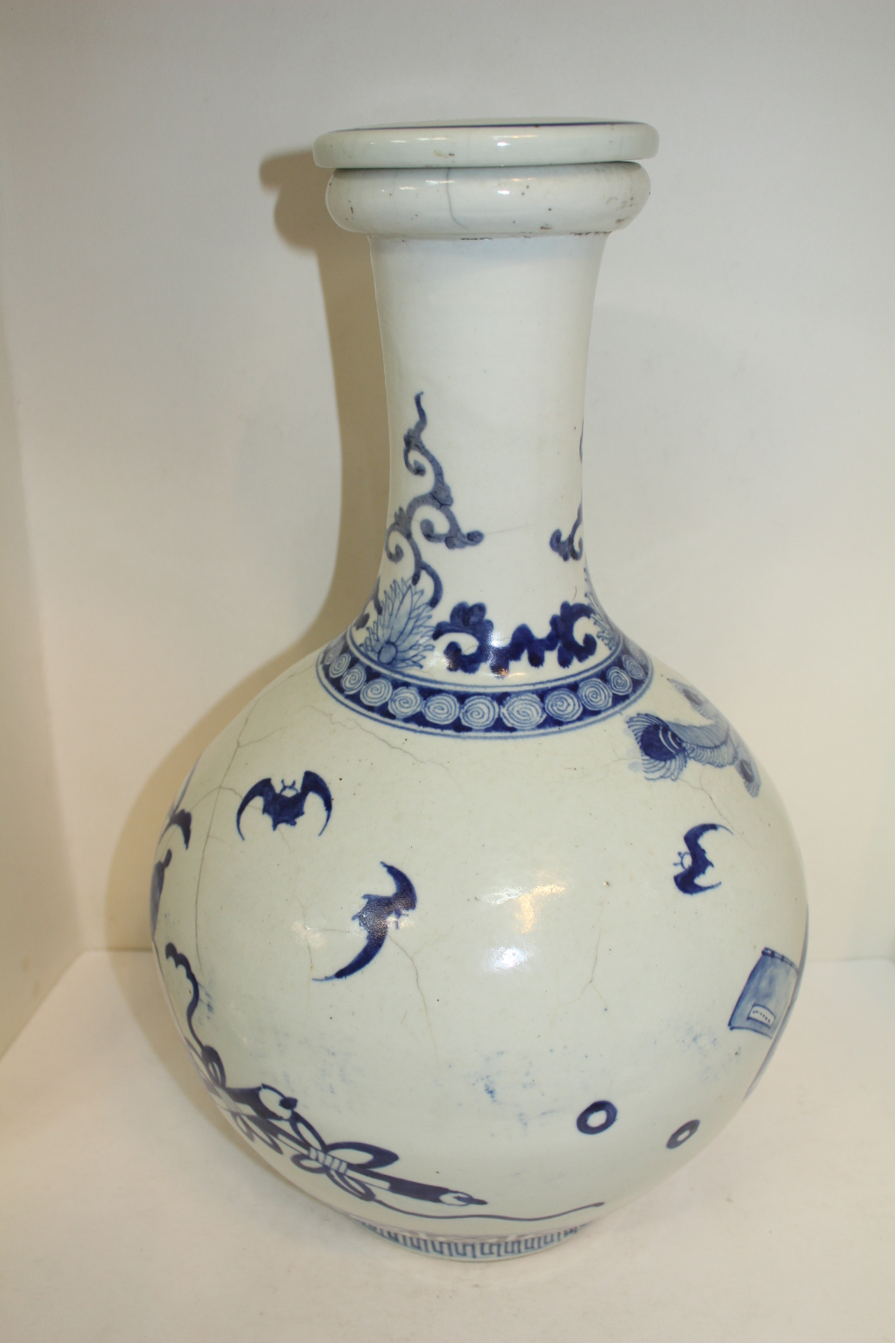 연대가좋은 청화백자 산수화문 대주병