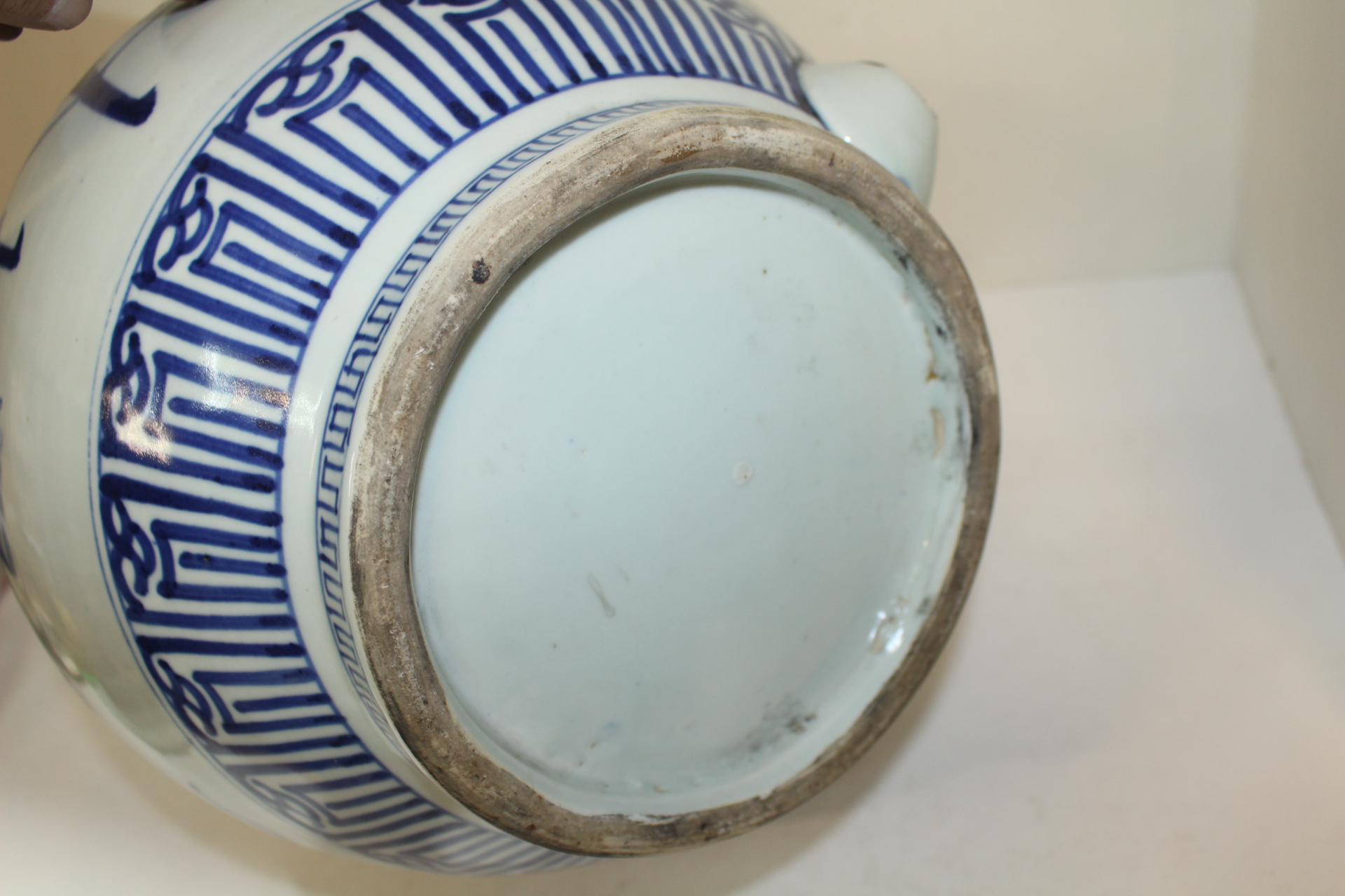 연대가좋은 청화백자 산수화문 대주병