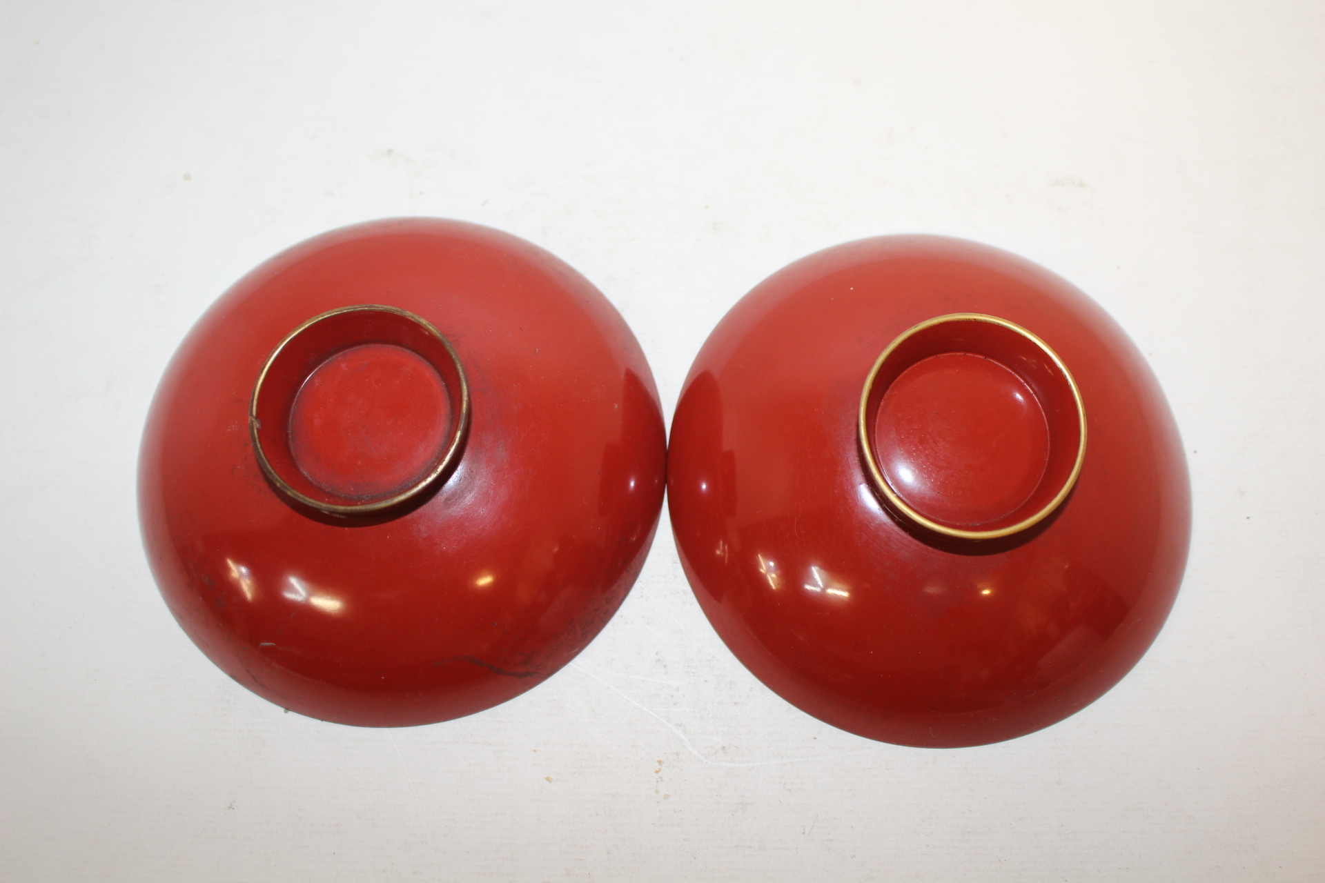 연대가좋은 나무에 금채화문된 잔 2점