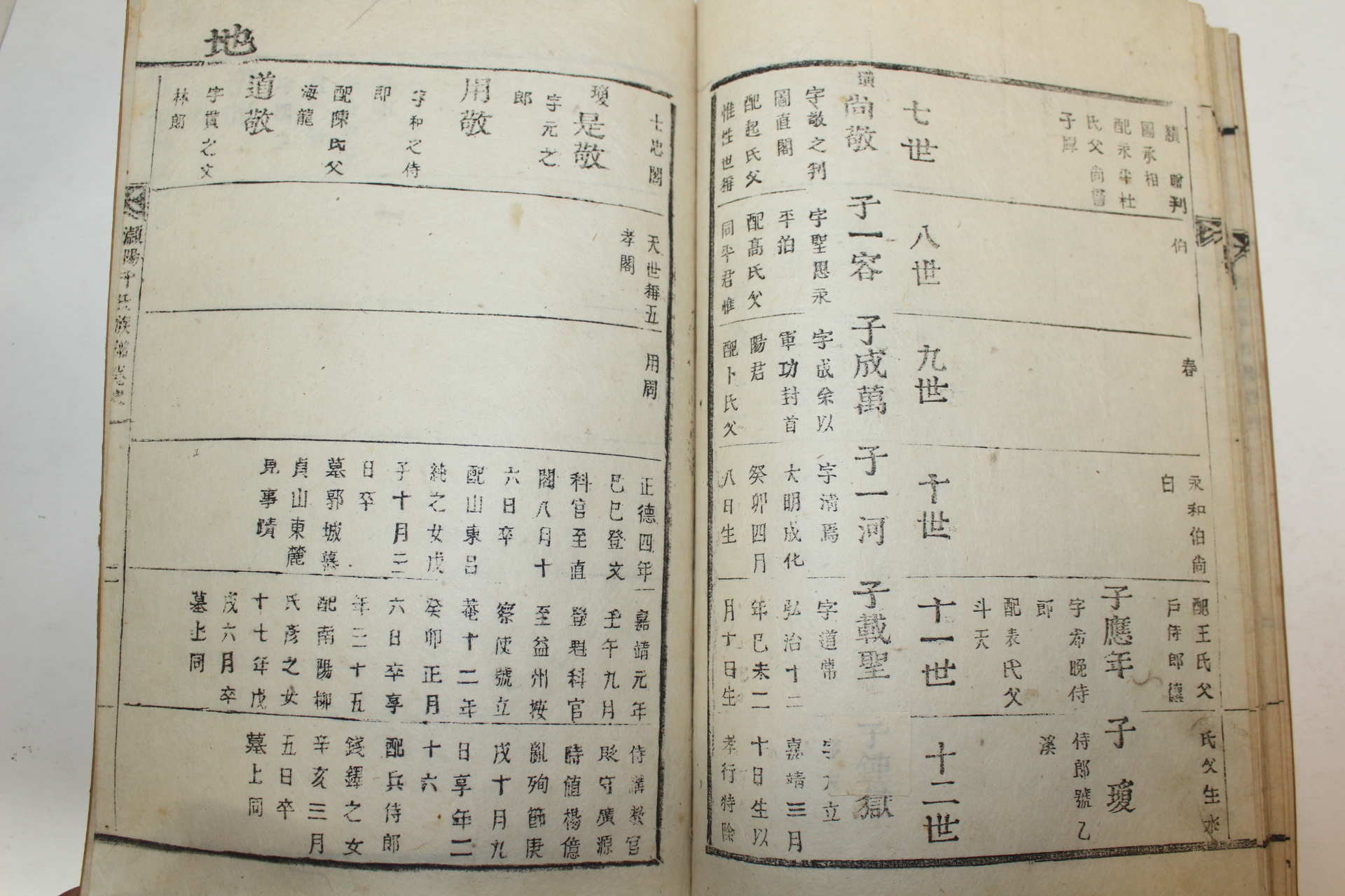 1847년(숭정기원후사정미년) 활자본 영양천씨족보(潁陽千氏族譜) 3책완질
