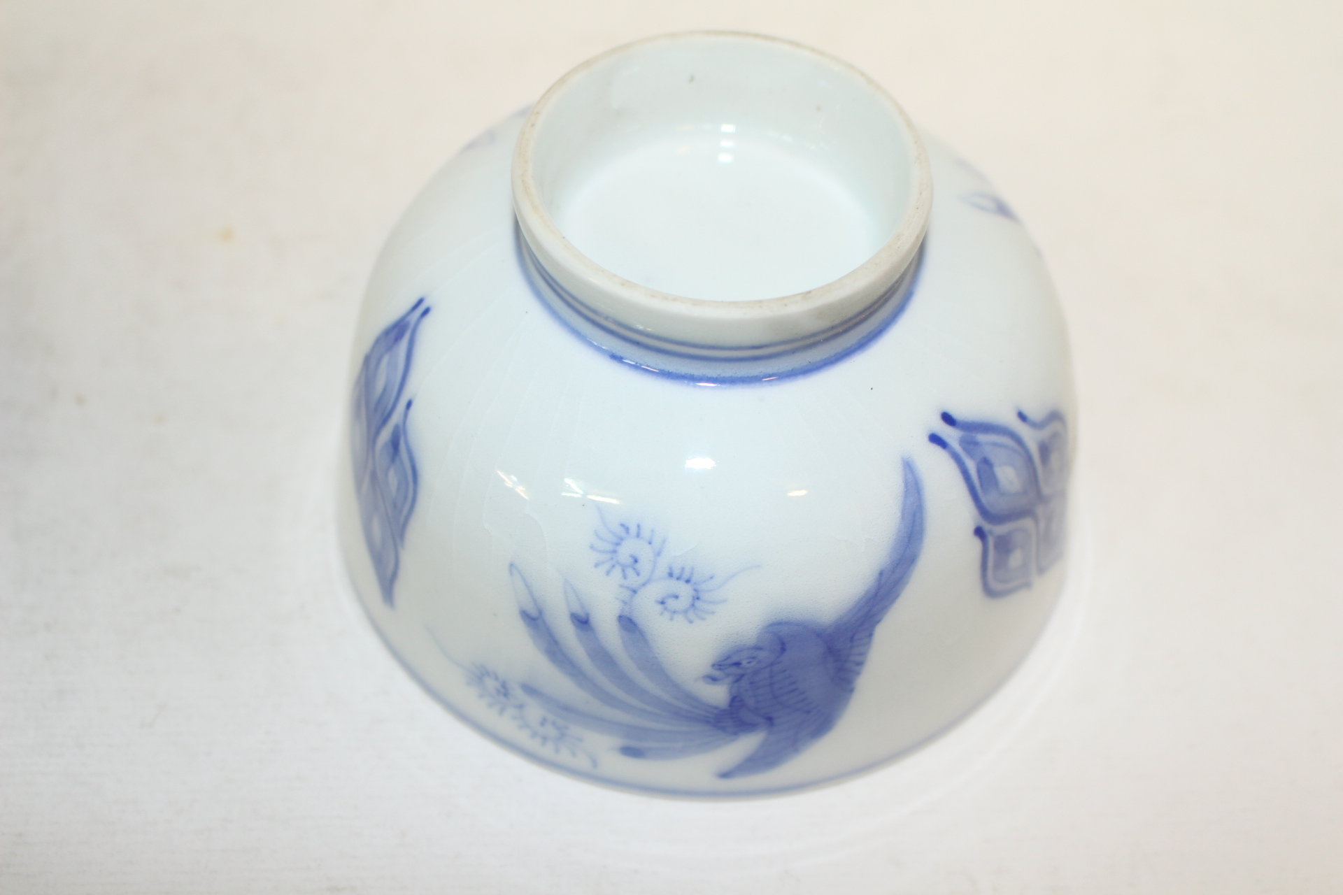 연대가좋은 청화백자 조화문 개완