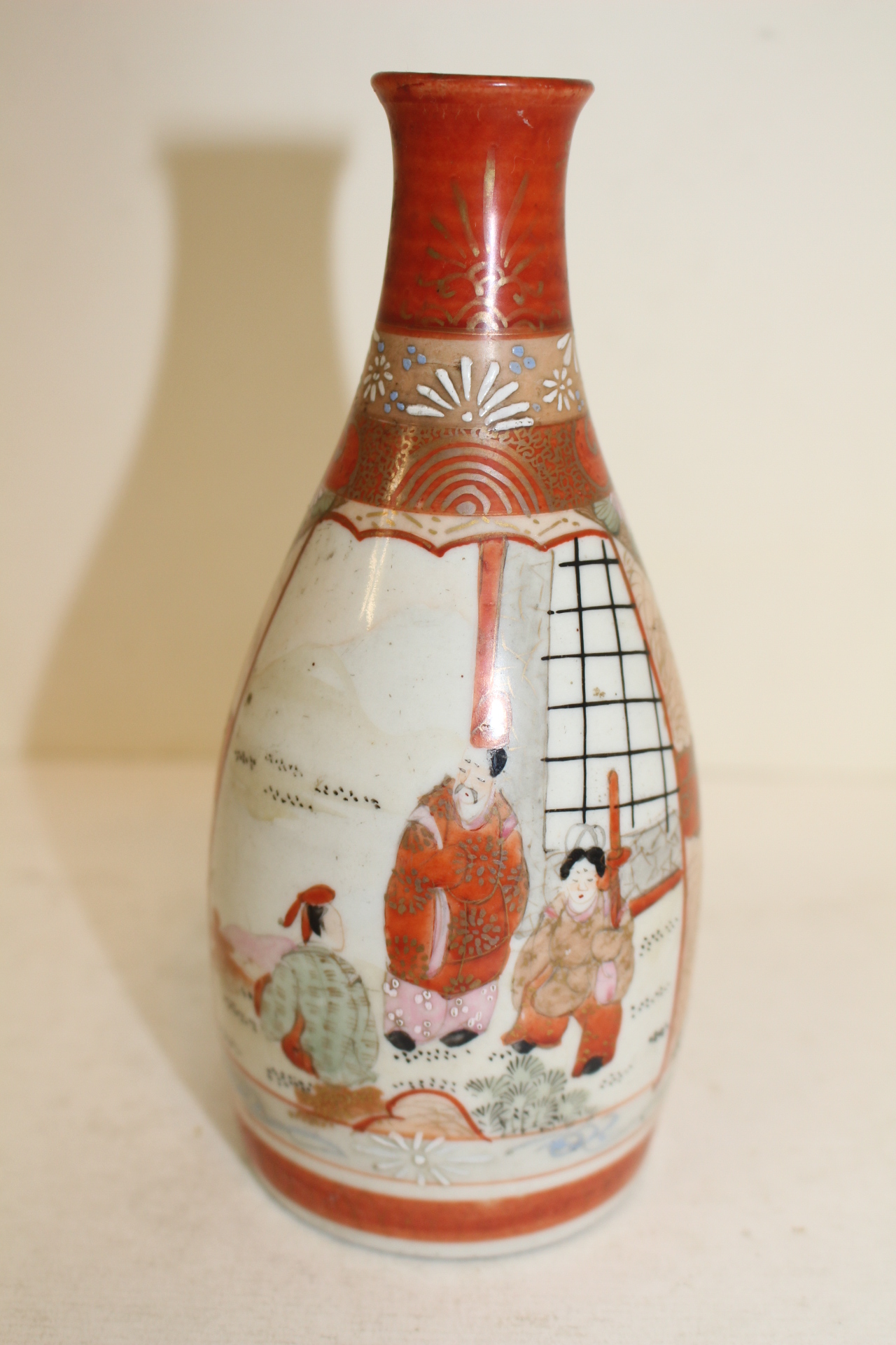 100년이상된 고구다니 진사금채인물문 주병