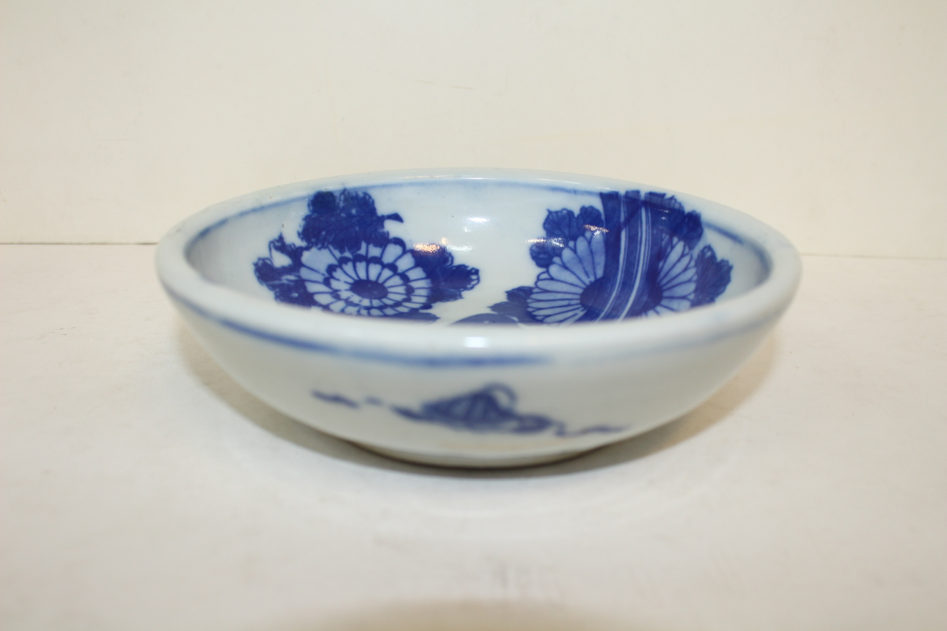 1-연대가좋은 청화백자화문 중형크기의 완