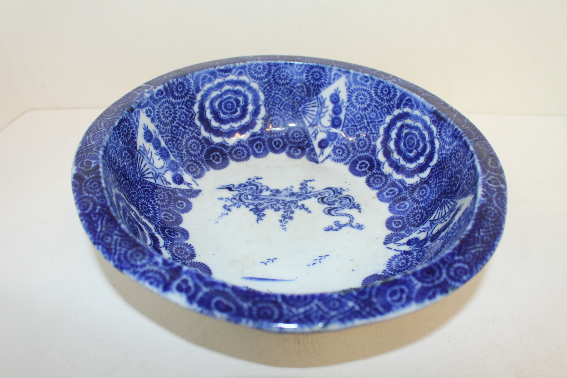 3-연대가좋은 청화백자화문 대완