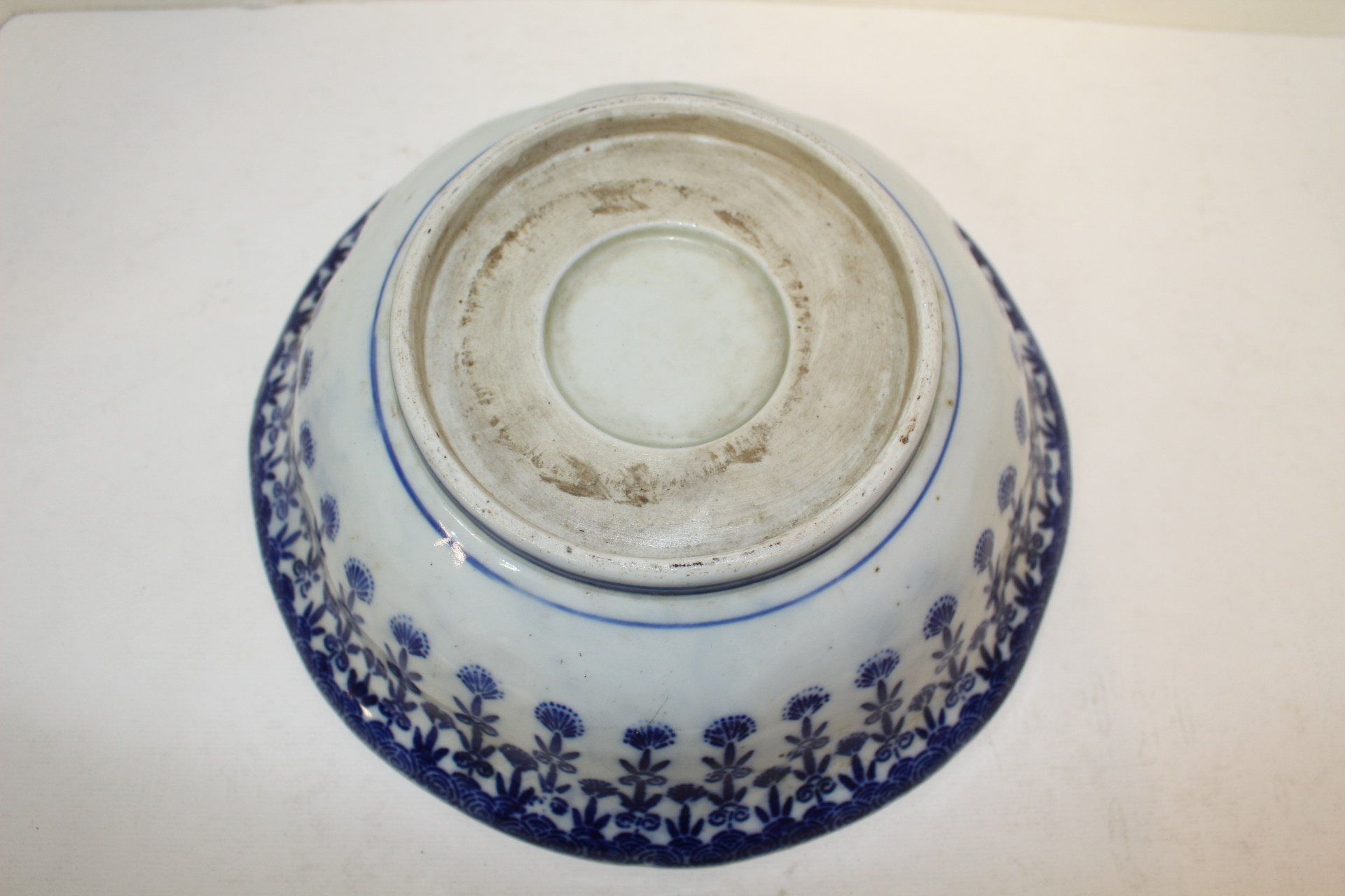 3-연대가좋은 청화백자화문 대완