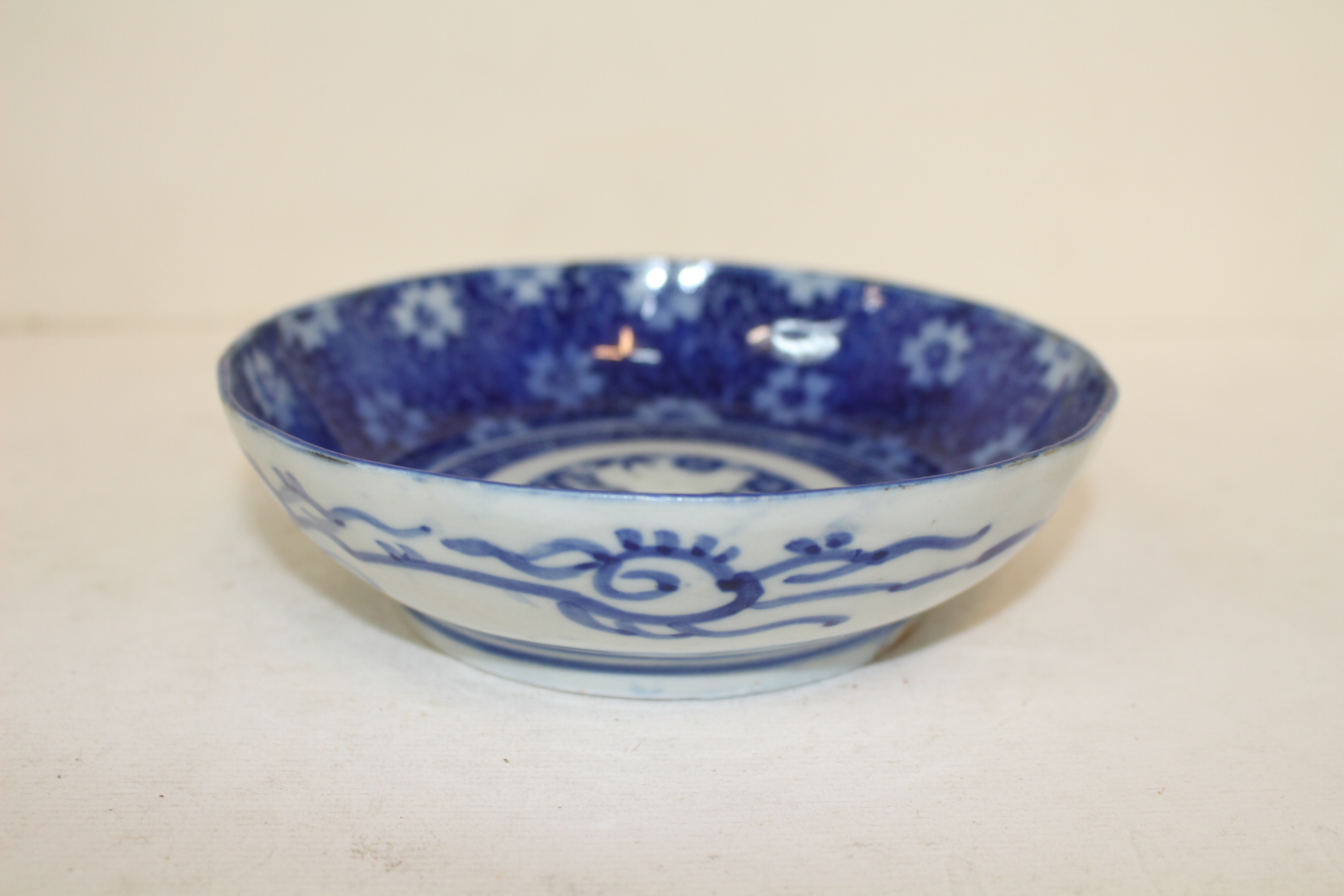 71-연대가좋은 청화백자화문 완