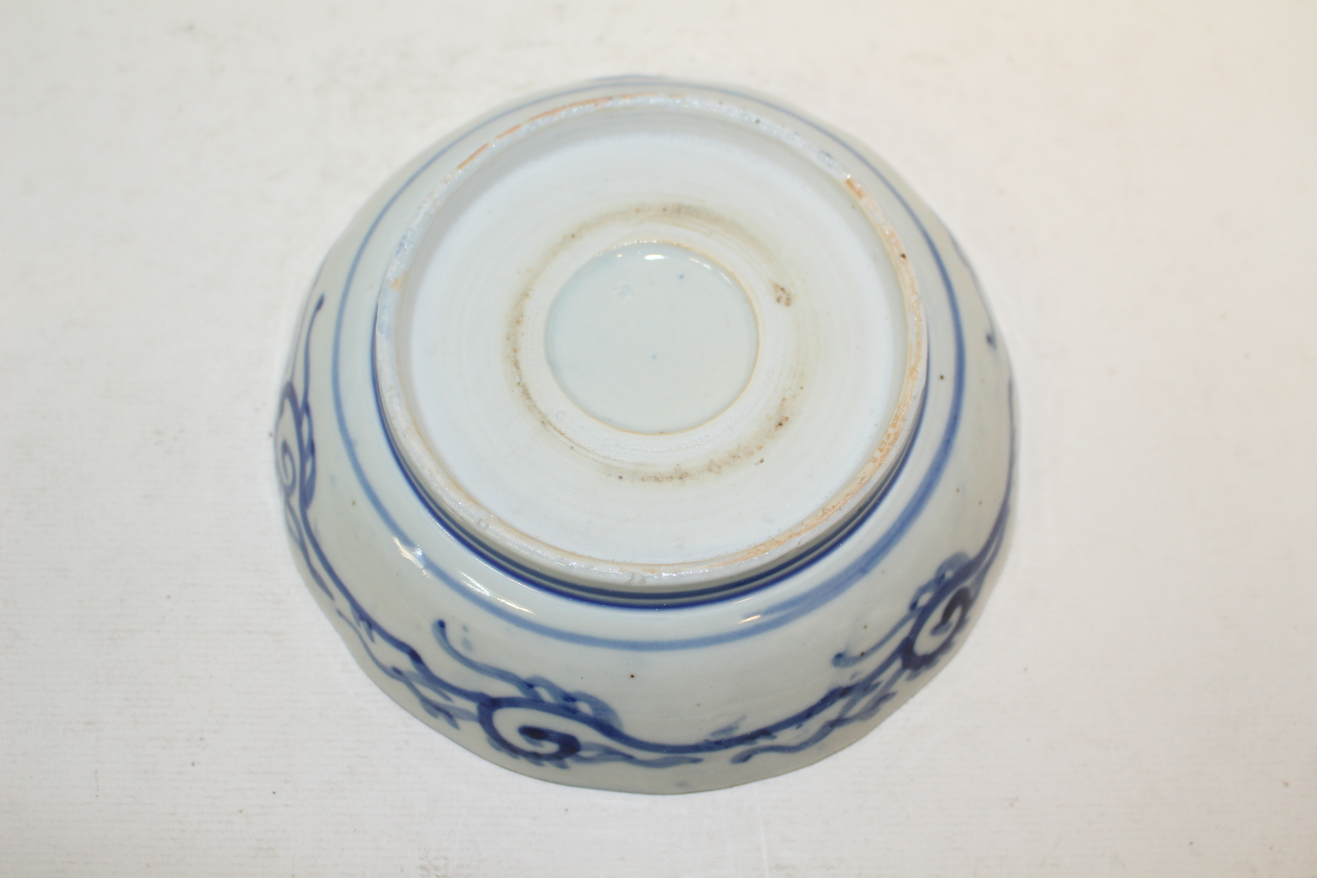 71-연대가좋은 청화백자화문 완