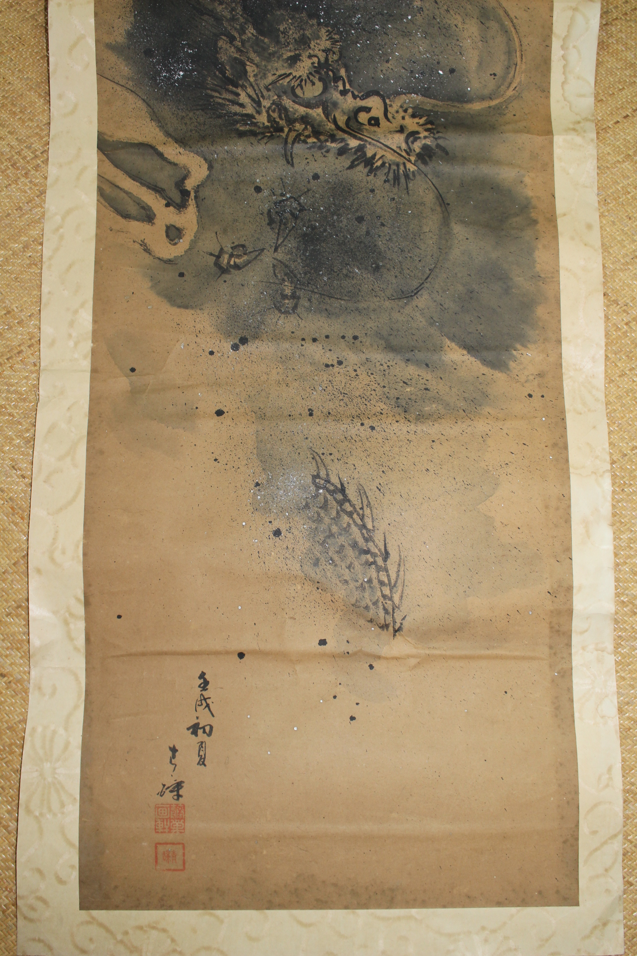 2-연대가좋은 종이에 그린 용 그림