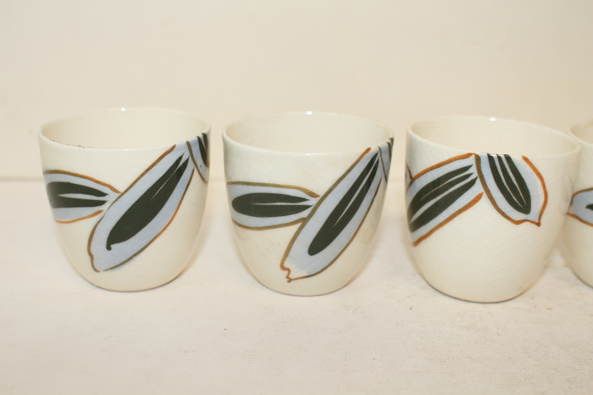 연대가좋은 분청자철화화문 잔 5점