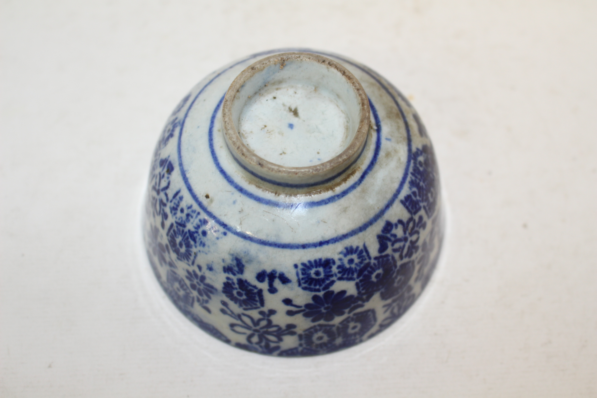 연대가좋은 청화백자화문 자완