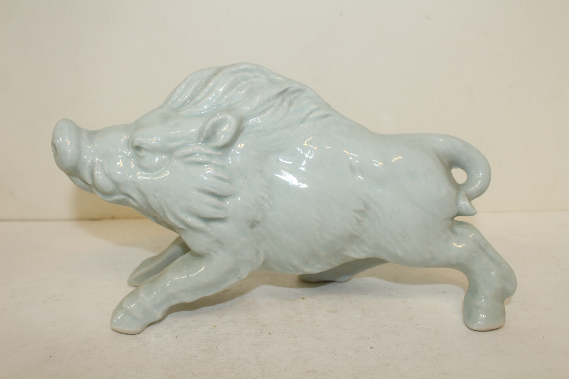 청자 멧돼지 조각상