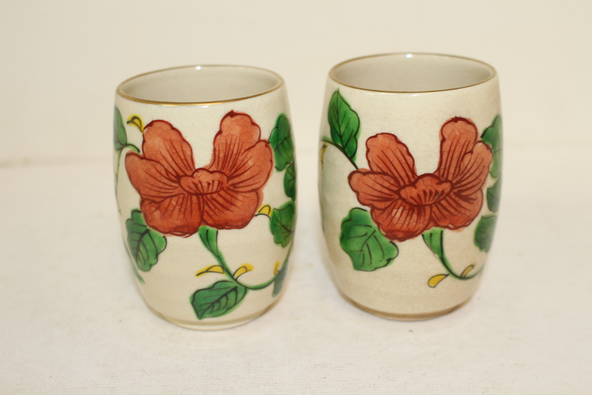 분청자 진사화문 잔 2점