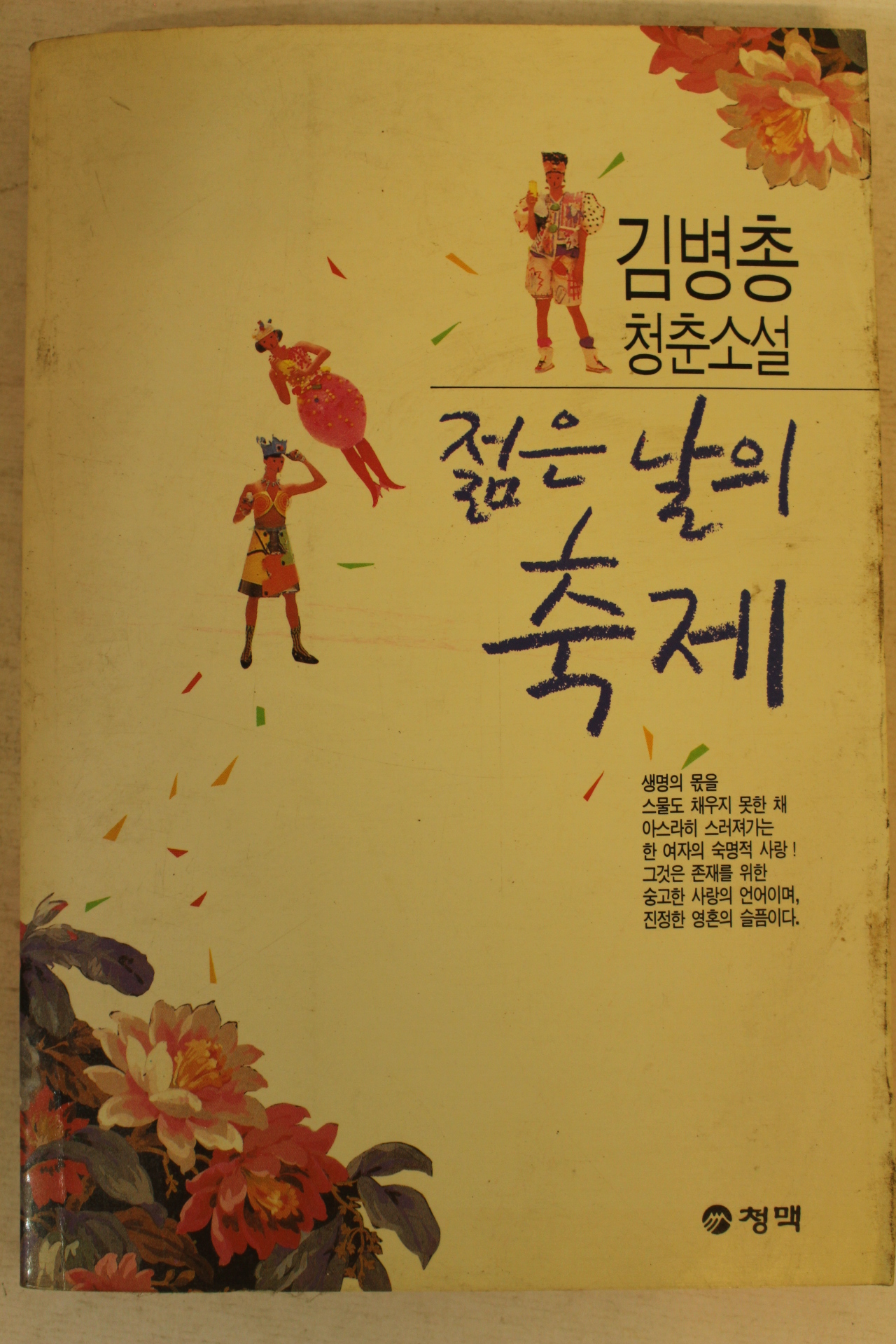1991년초판 김병총청춘소설 젊은 날의 축제