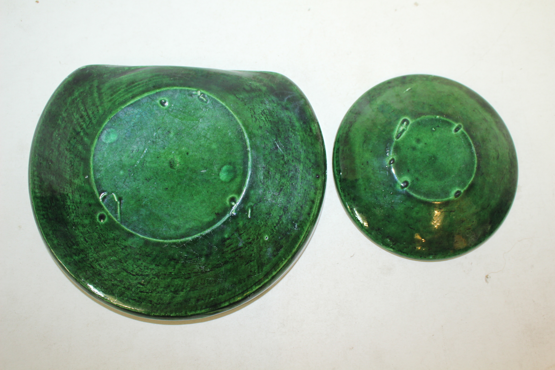 청록라꾸청자 완 2점