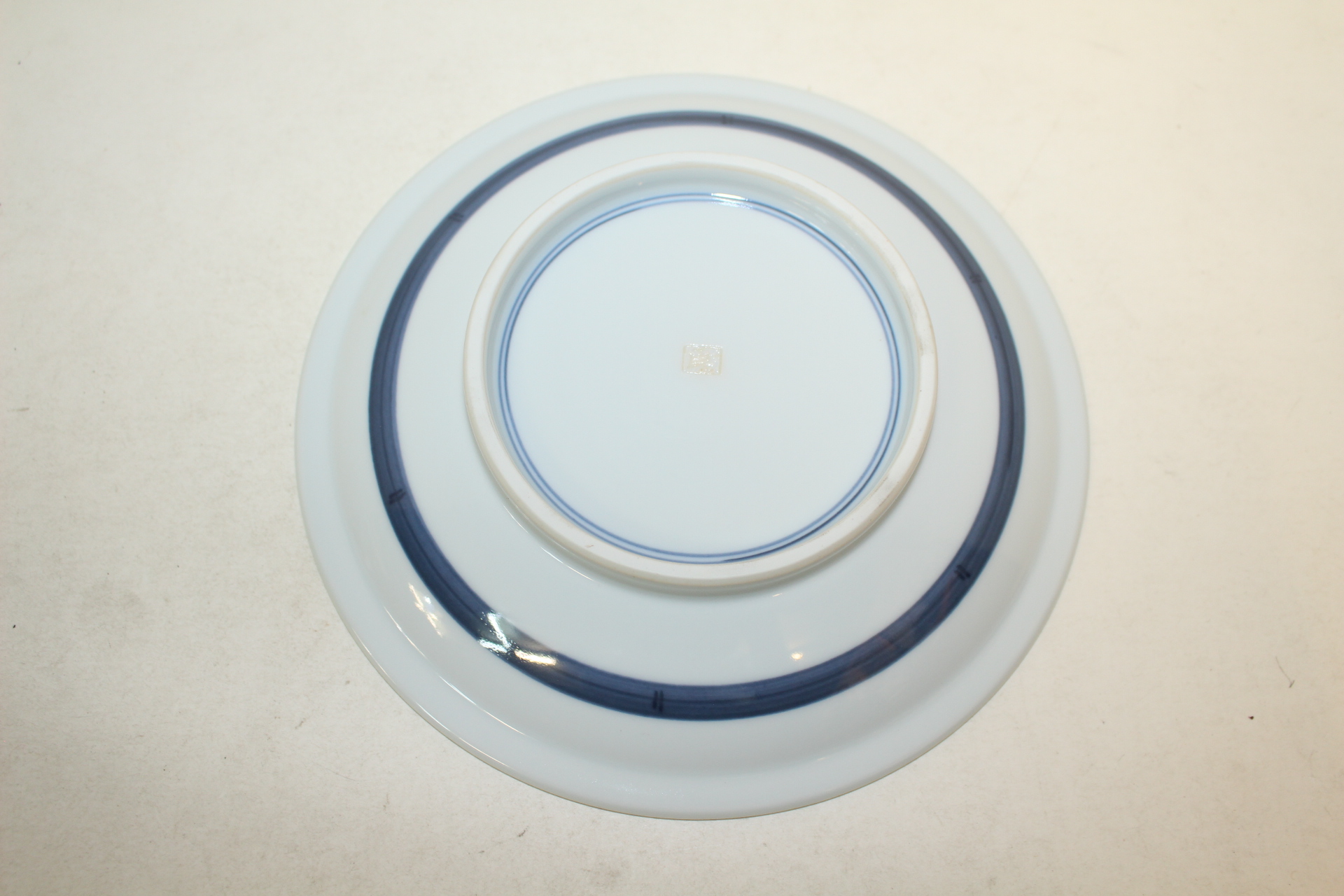 청화백자 자자문 완