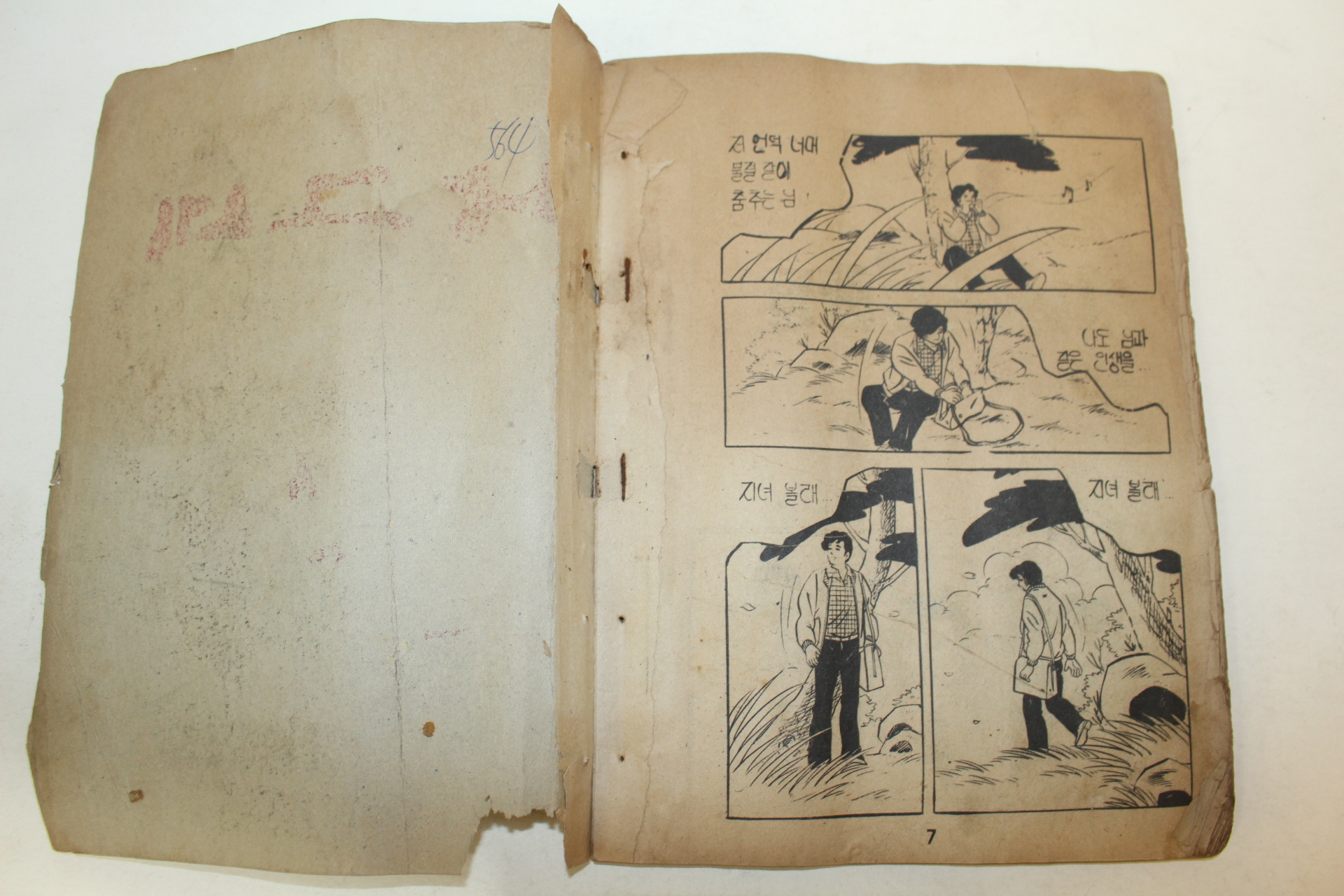 1976년 장은주 만화 나그네 3책완질